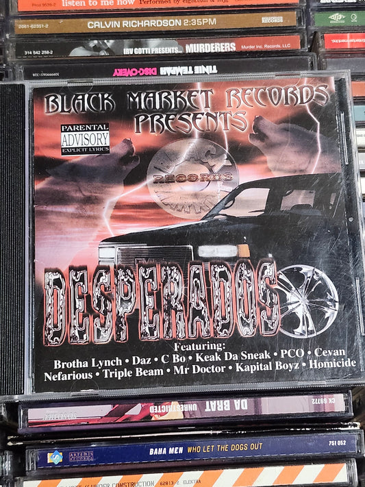 Black Market Records Desperados CD Brotha Lynch Daz C-Bo Keak X-Raided Rare HTF