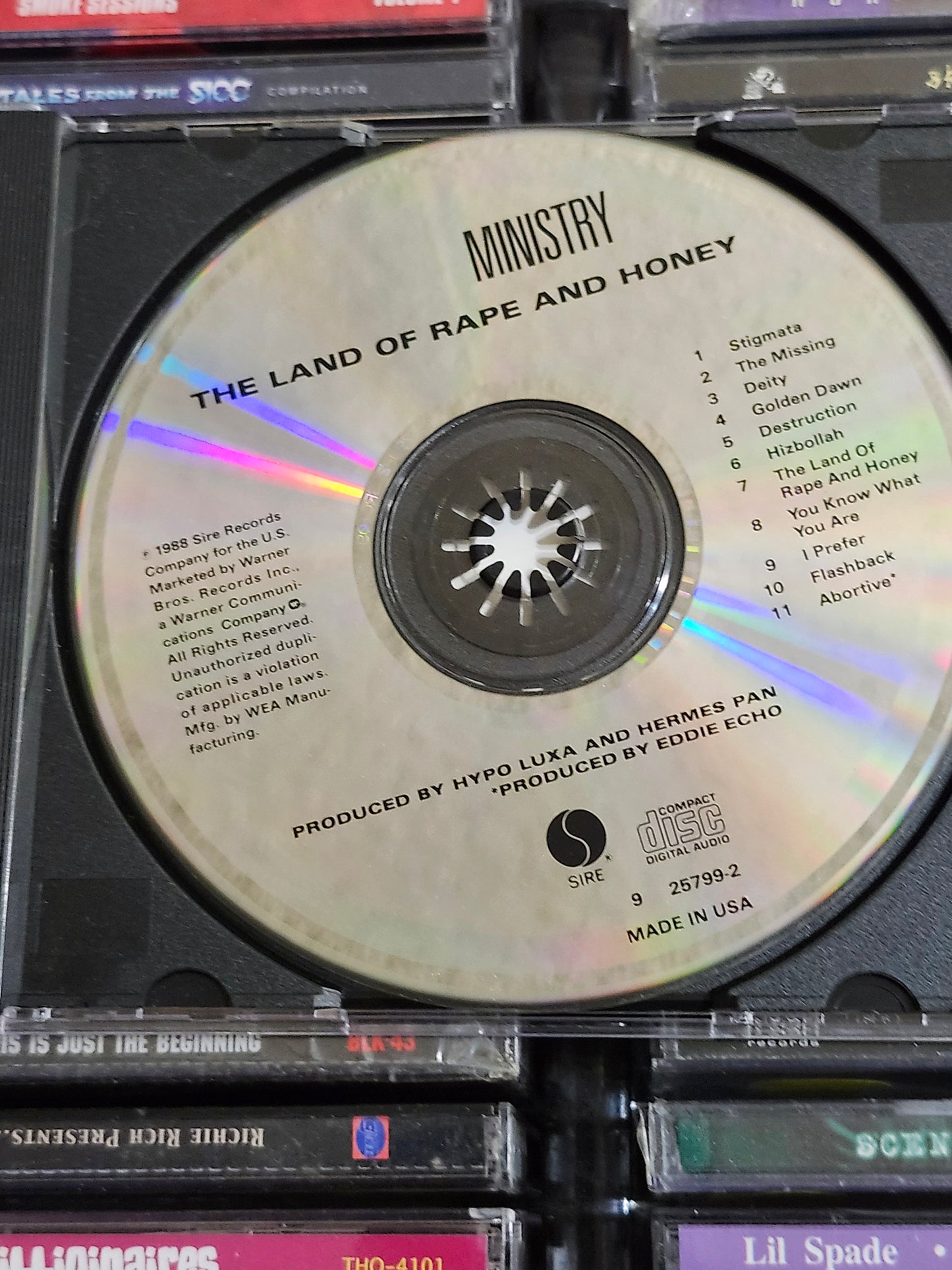 Ministry - The Land Of Rape And Honey CD Industrial Metal