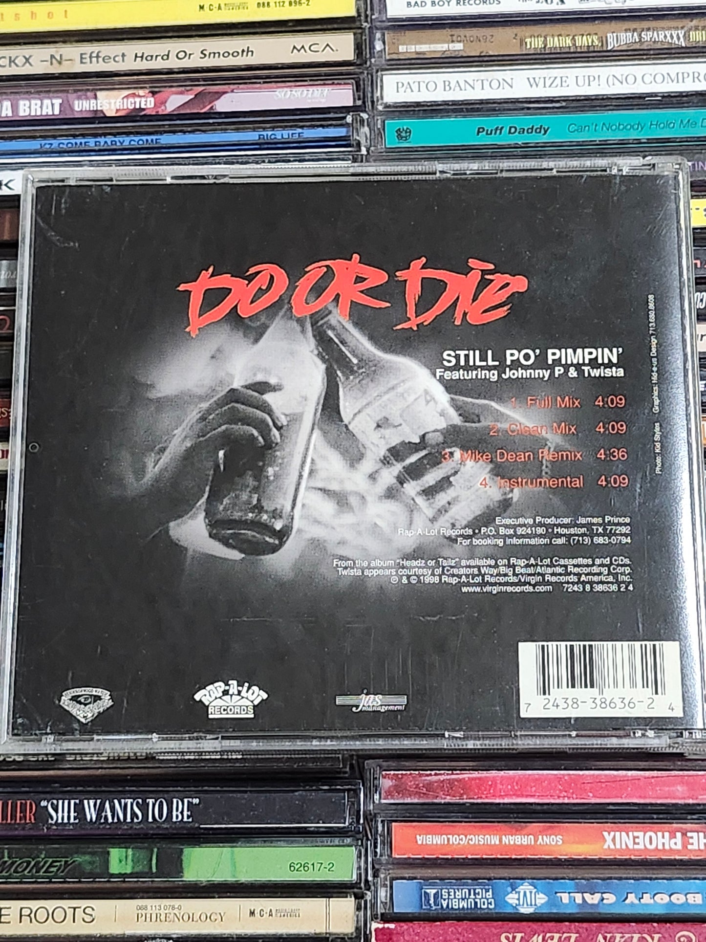 Do Or Die - Still Po' Pimpin' CD Single Twista Johnny P Mike Dean