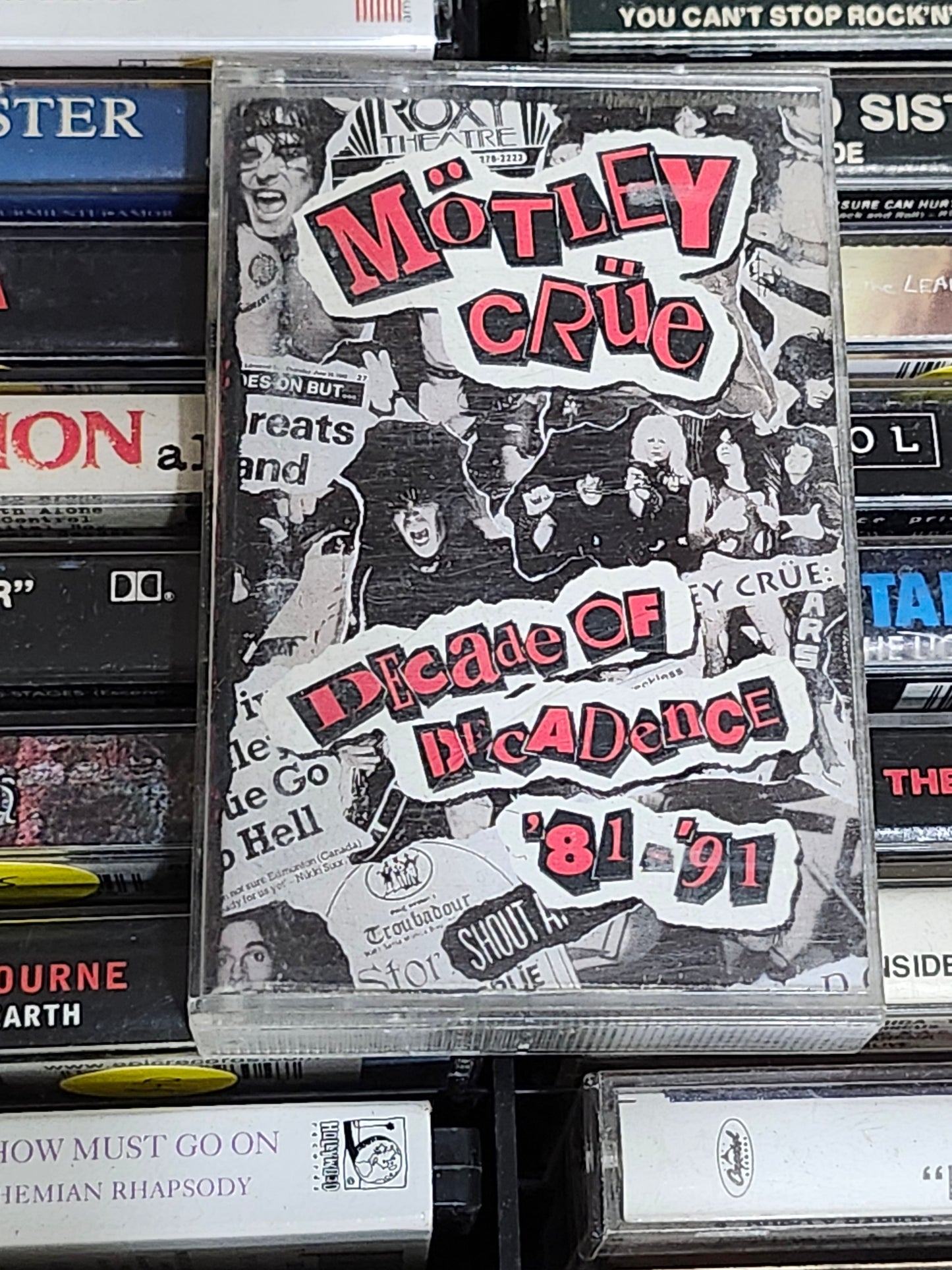 Motley Crue Decade Of Decadence '81-'91 Cassette Tape
