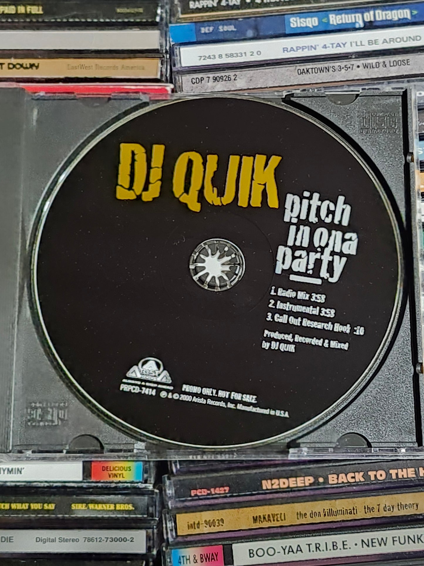DJ Quik - Pitch In Ona Party CD Single Rare HTF OOP