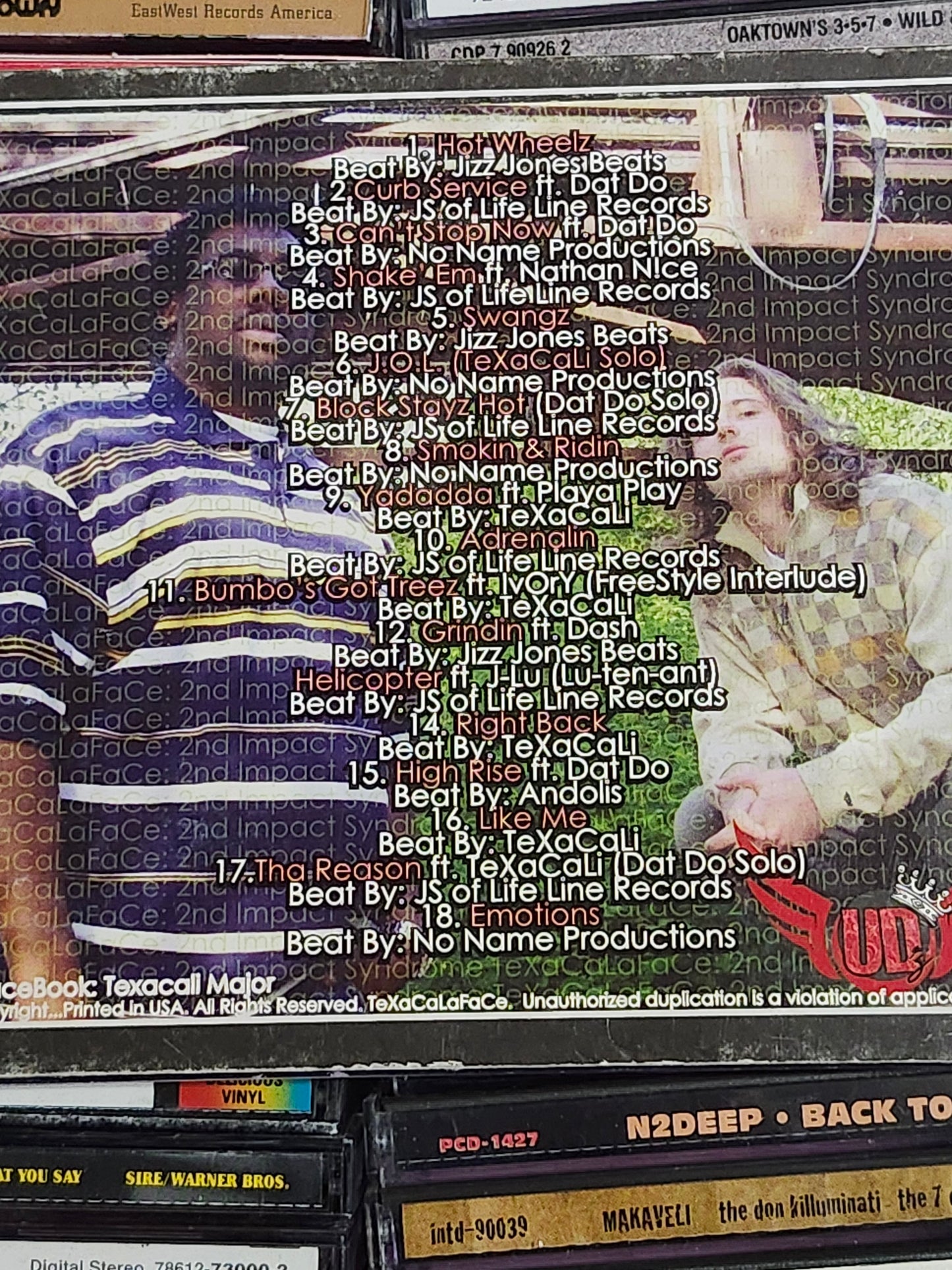 TeXaCaLaFace - 2nd Impact Syndrome CD Rare HTF OOP Rap