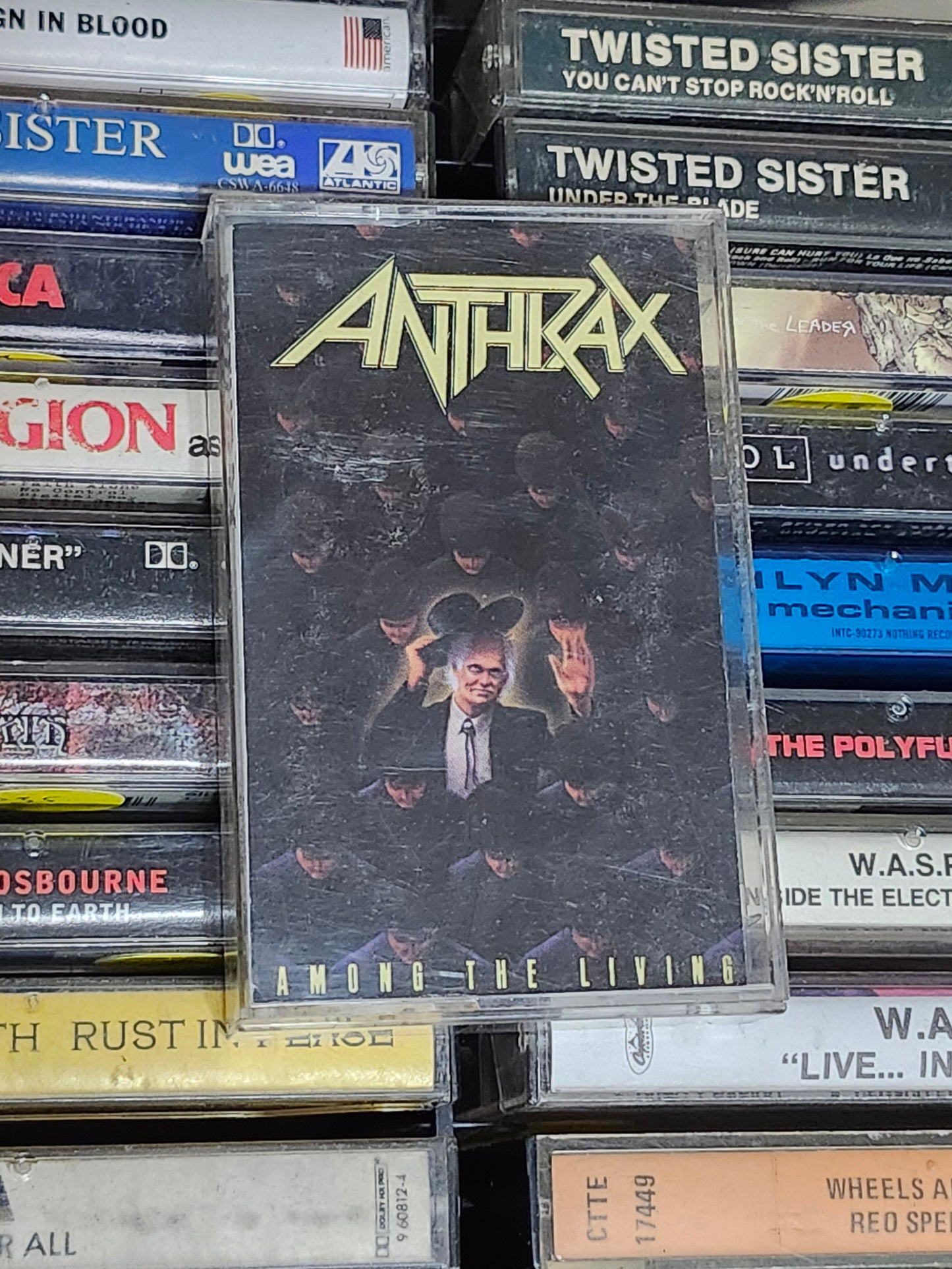 Anthrax Among the Living Album Cassette Metal