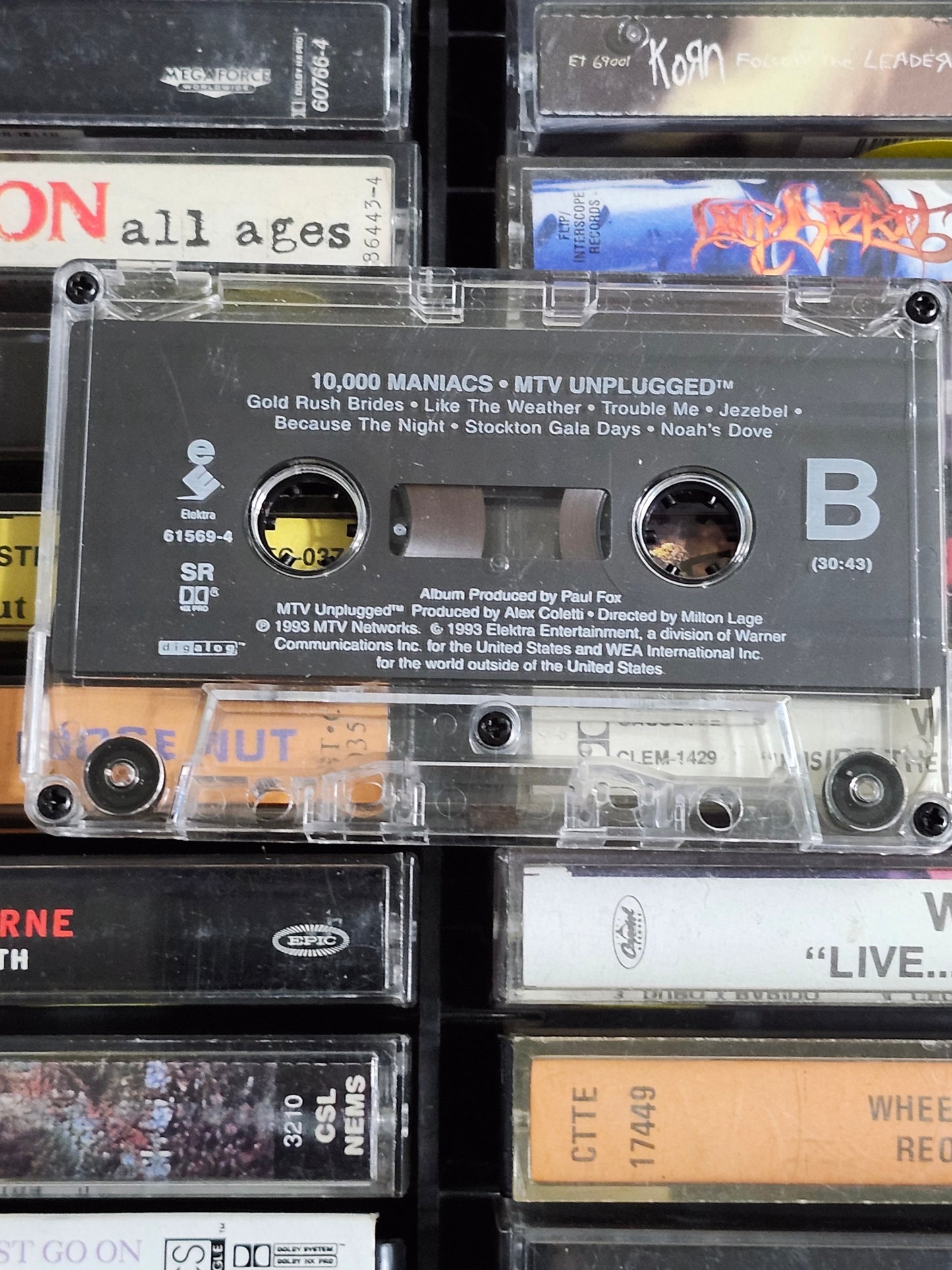 10,000 Maniacs MTV Unplugged Cassette