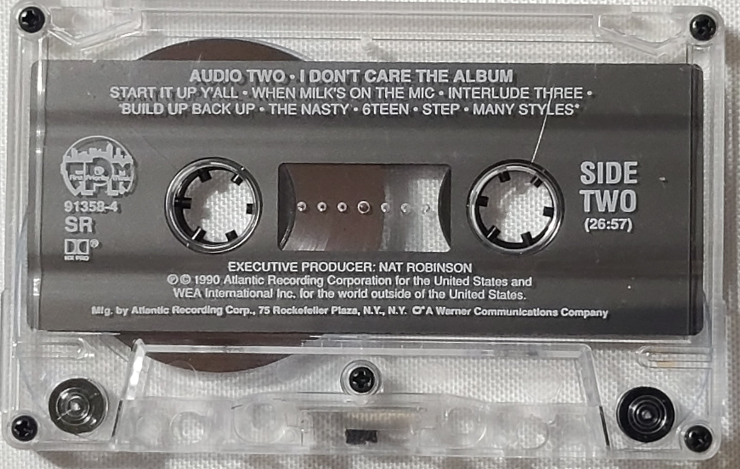 Audio Two I Dont Care Cassette Tape