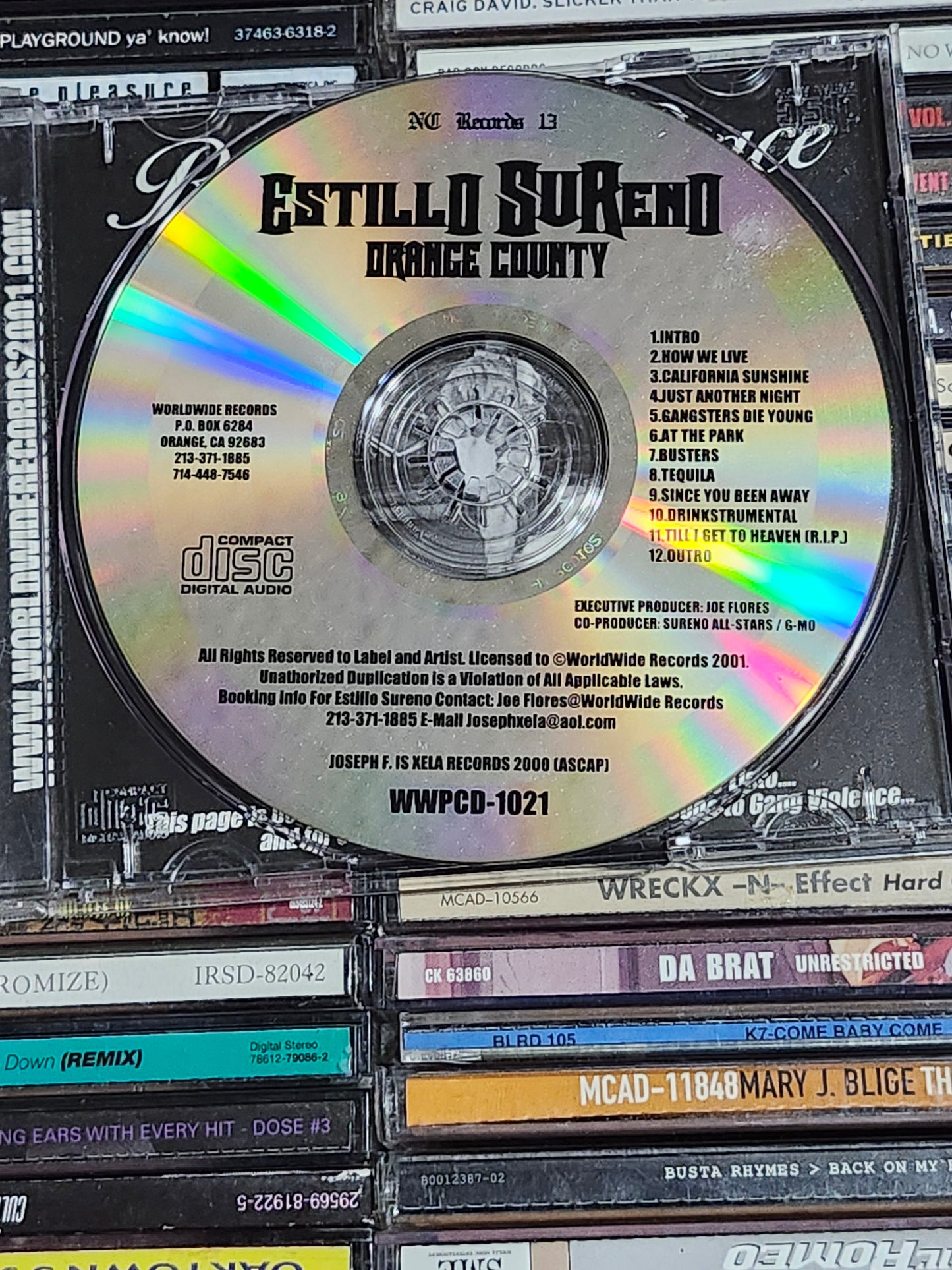 Estilo Sureno Blue Raggin Surenos CD Chicano Rap Rare HTF OOP Original Gangsta