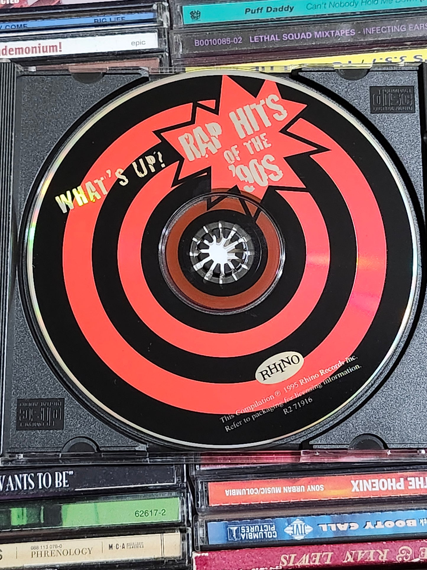 What's Up Rap Hits Of The 90s CD Rare HTF OOP Ice Cube Kid N Play TLC MC Breed