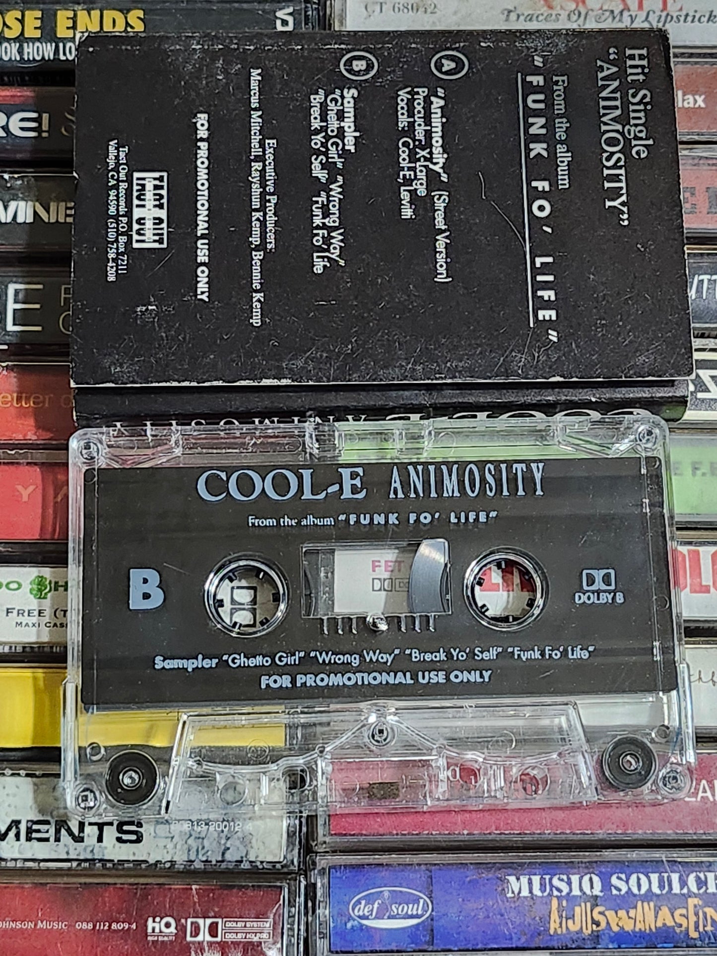Cool-E Funk Fo Life Album Sampler Cassette Bay Area Rare HTF OOP Rap Hip-hop