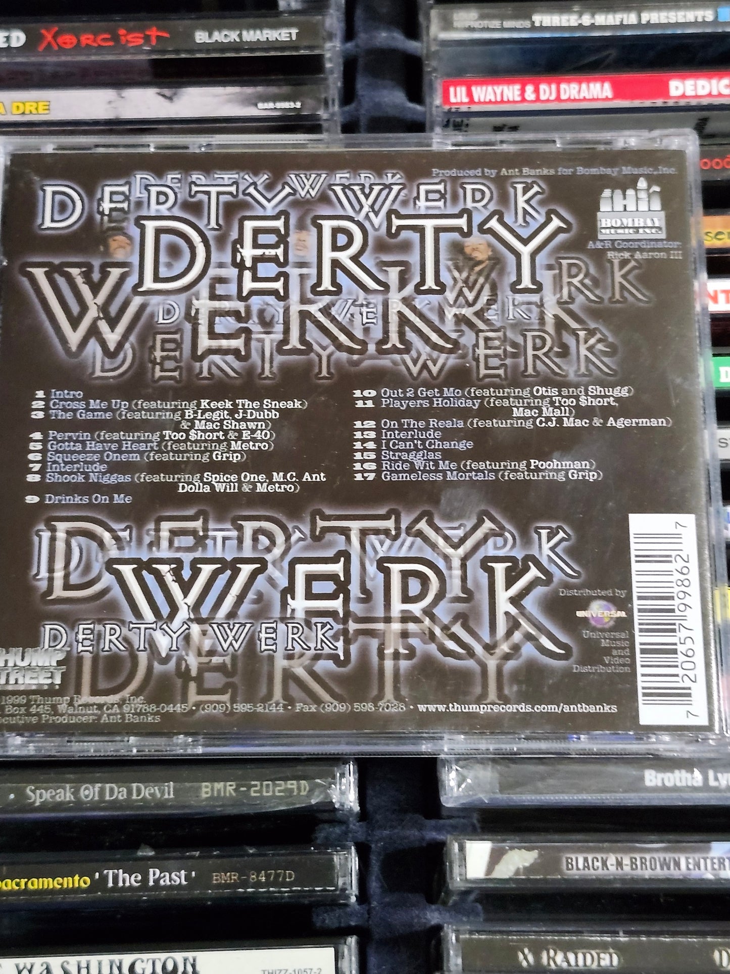 Ant Banks TWDY Derty Werk CD T.W.D.Y. Too Short Mac Mall E 40 Keak Spice 1