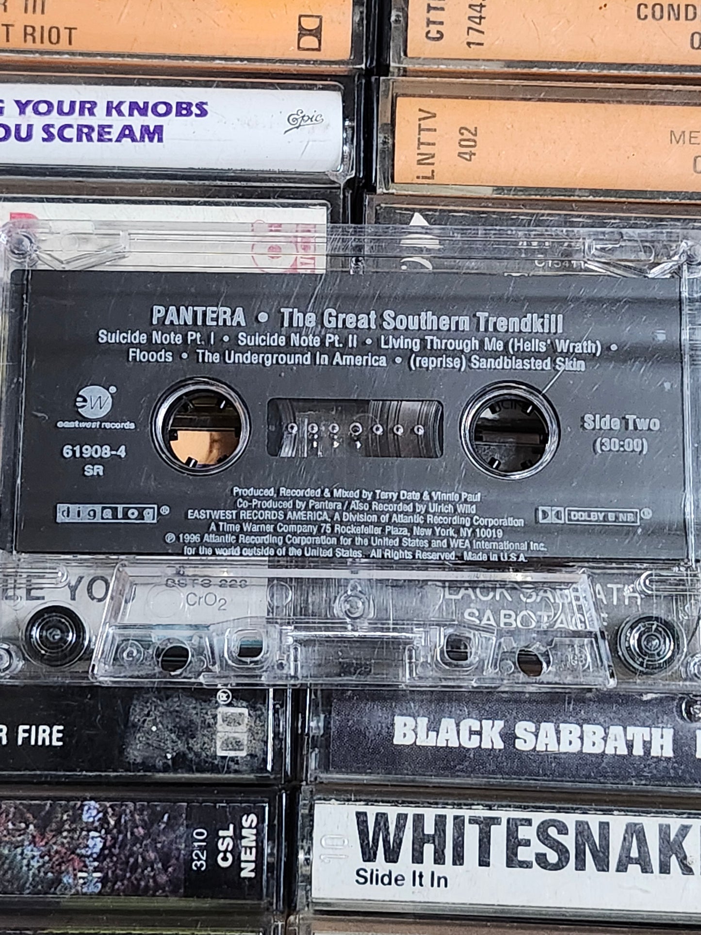 Pantera the Great Southern Trendkill Cassette Tape