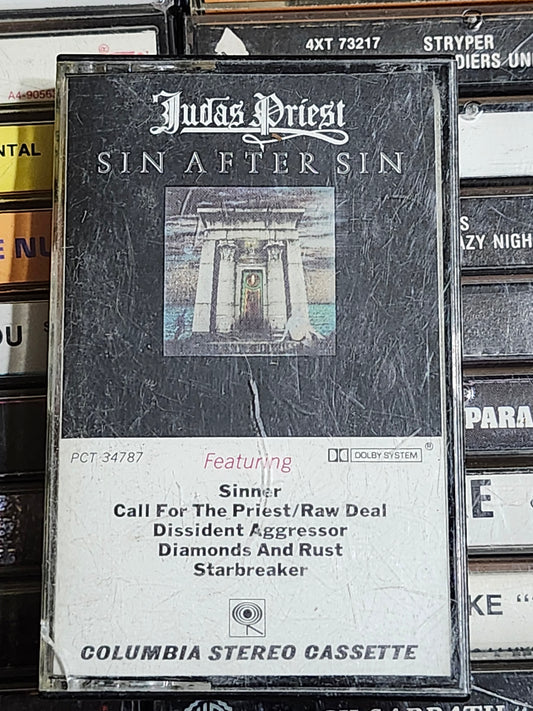 Judas Priest - Sin After Sin - Cassette Tape Heavy Metal
