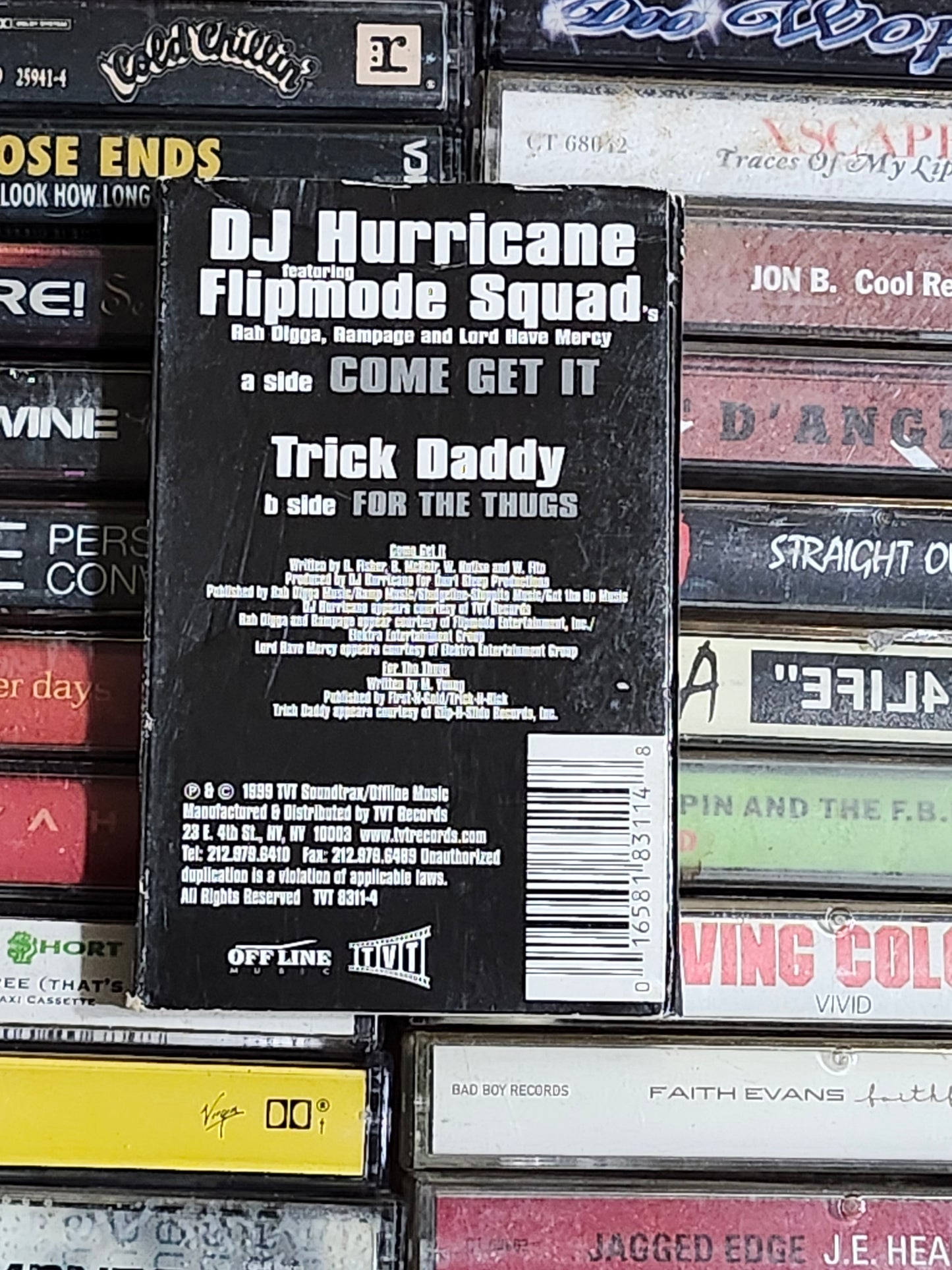 DJ Hurricane Ft Flipmode Squad Rah Digga Come Get It Cassette Single