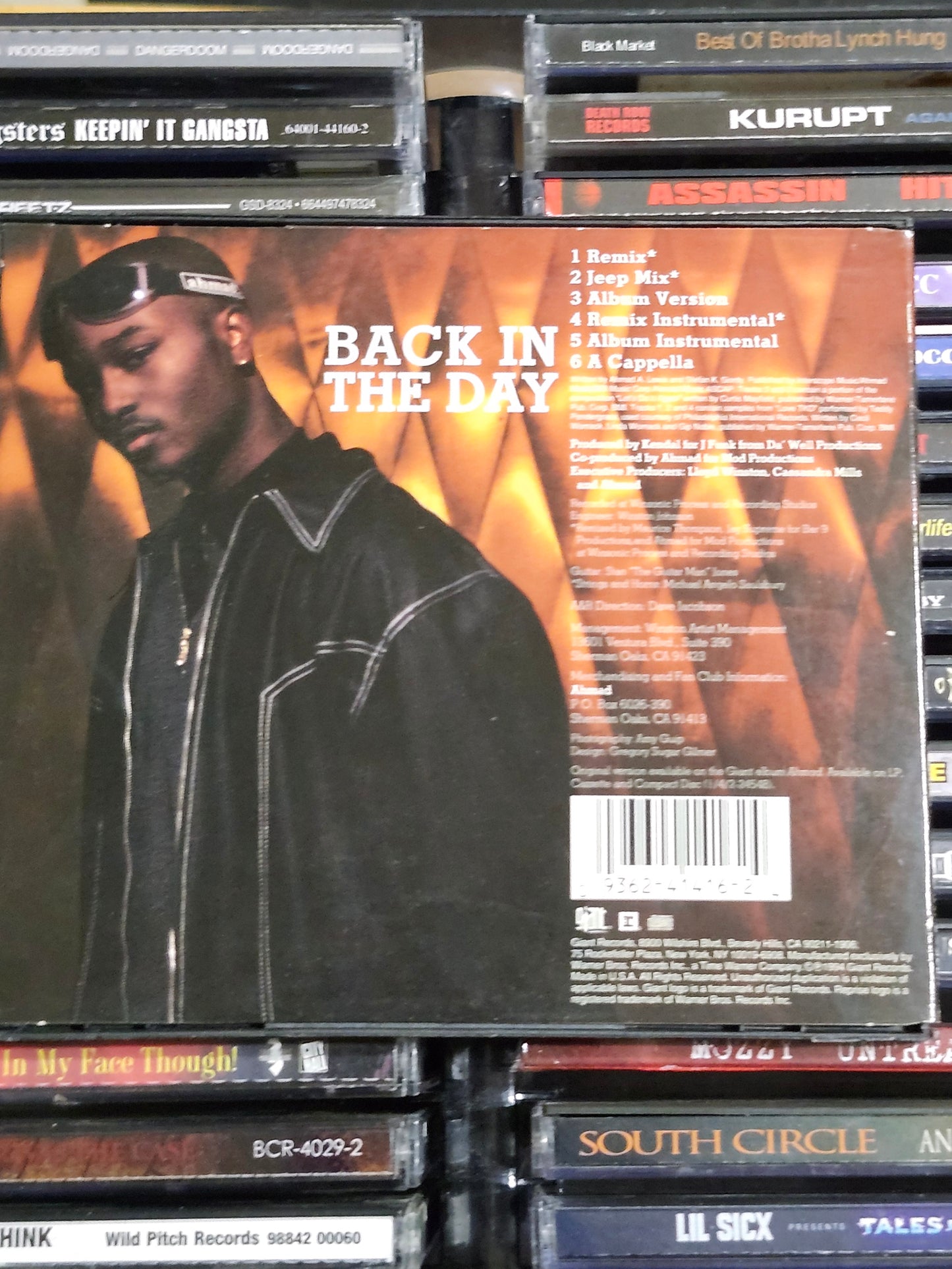 Ahmad CD Back in the Day 6-Track Maxi-Single Rare HTF OOP