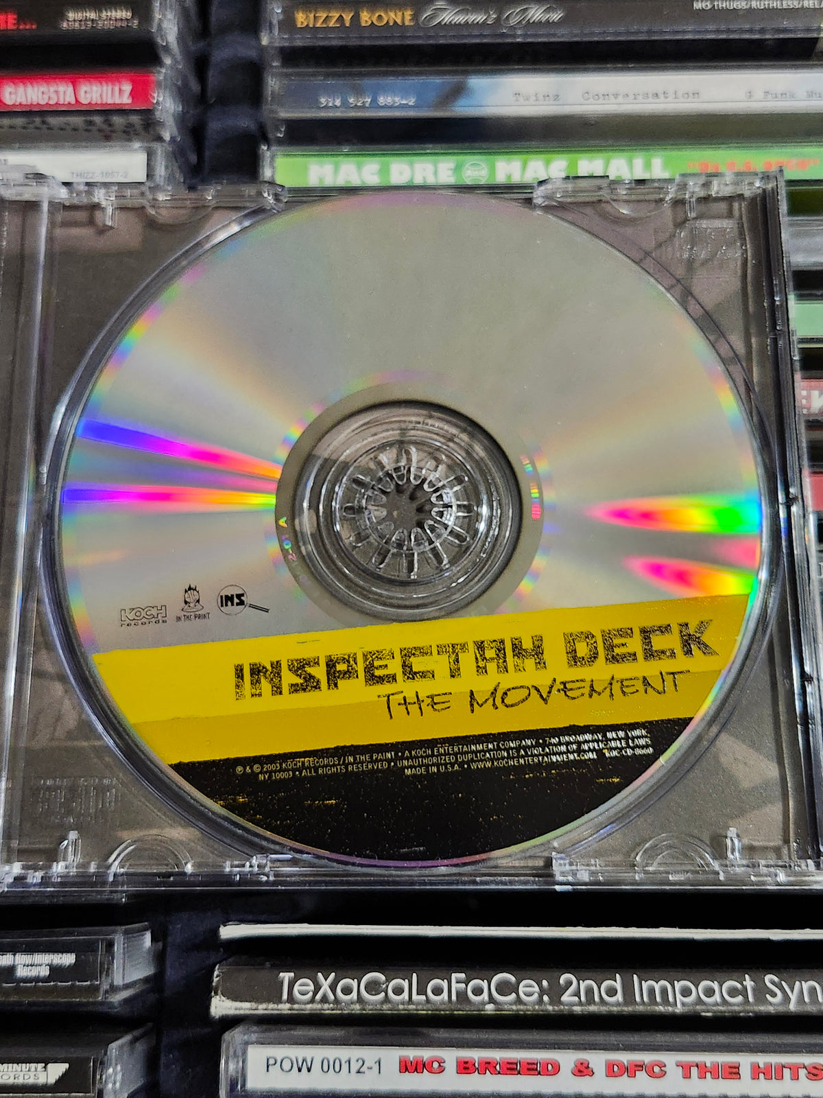 Inspectah Deck The Movement CD Rap Hip Hop Wu Tang Rebel INS Rare HTF OOP
