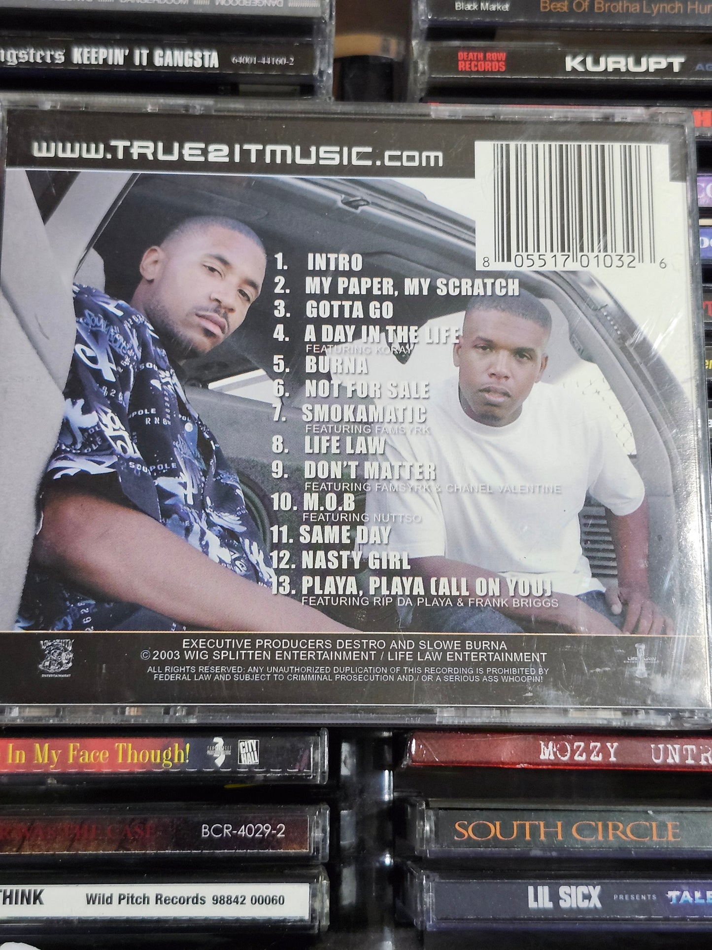 Destro & Slowe Burna - True 2 It CD Bay Area Rap Rare HTF OOP