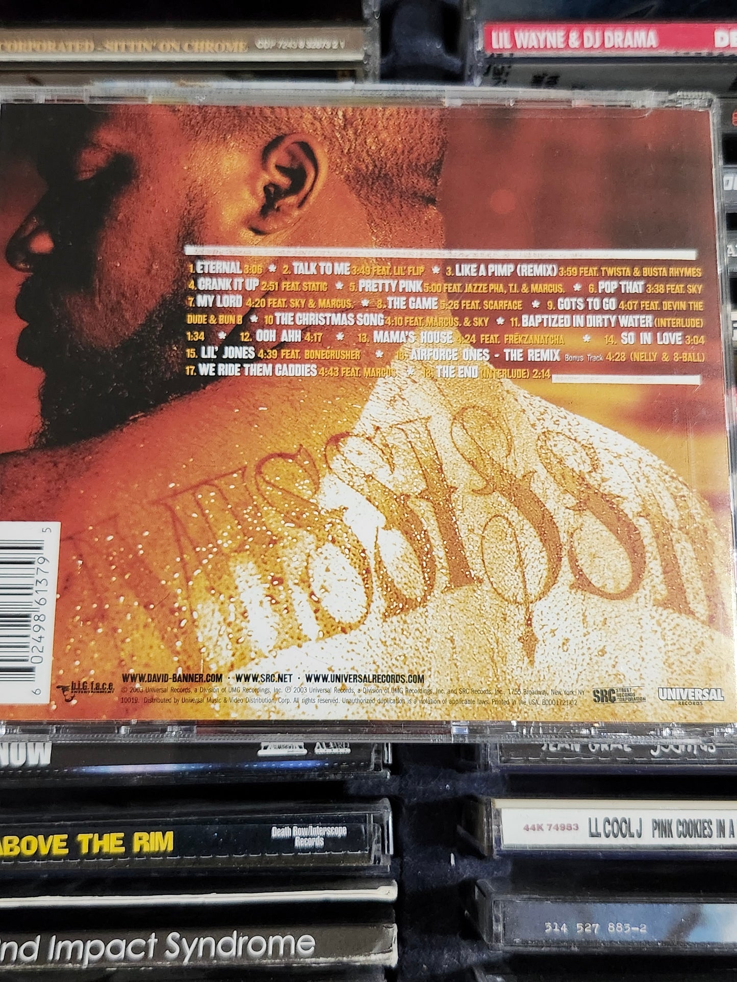 David Banner MTA2: Baptized In Dirty Water, Like A Pimp CD