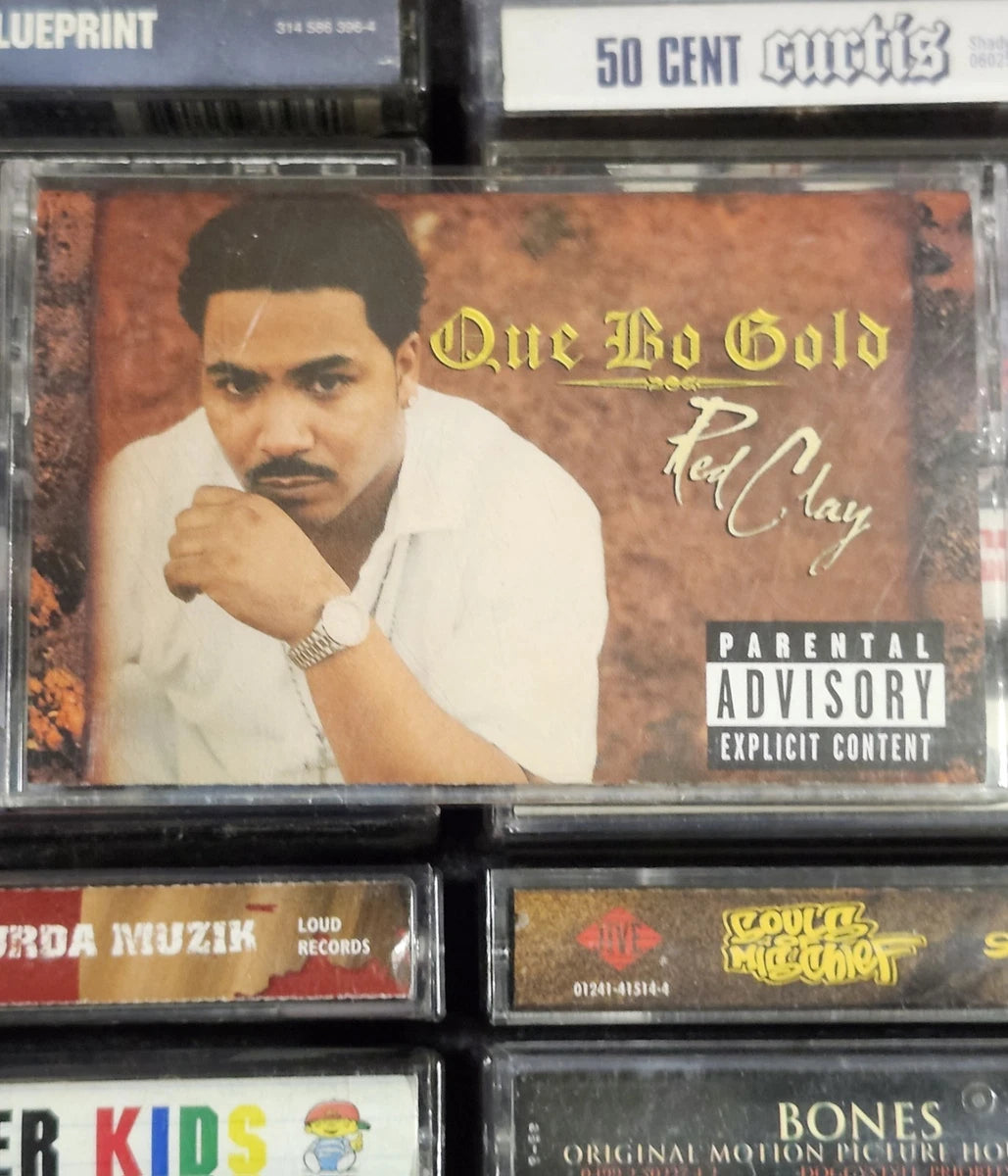 Que Bo Gold Cassette Tape Rap Hip Hop Rare HTF OOP