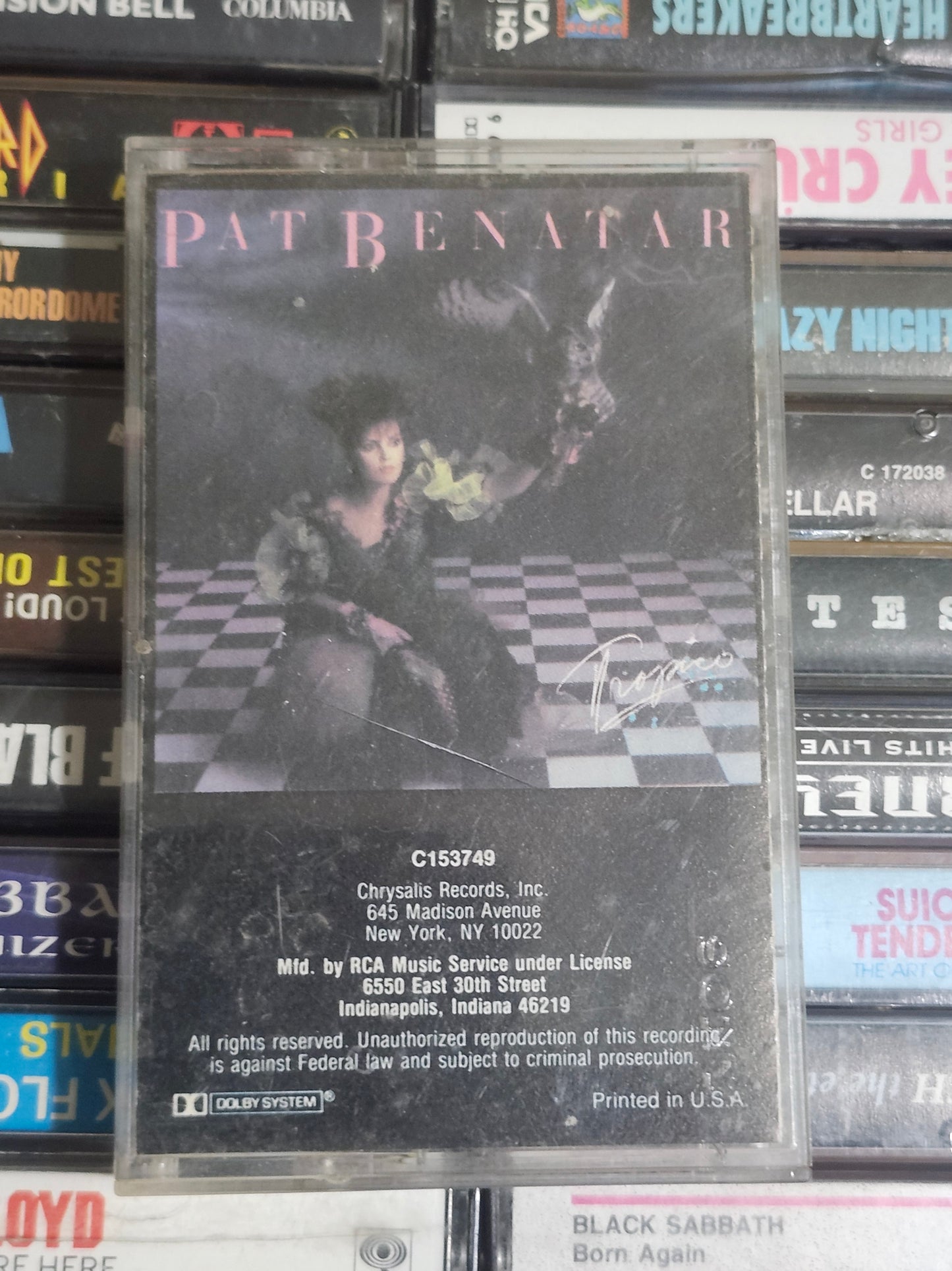 Pat Benatar Tropico Cassette Tape