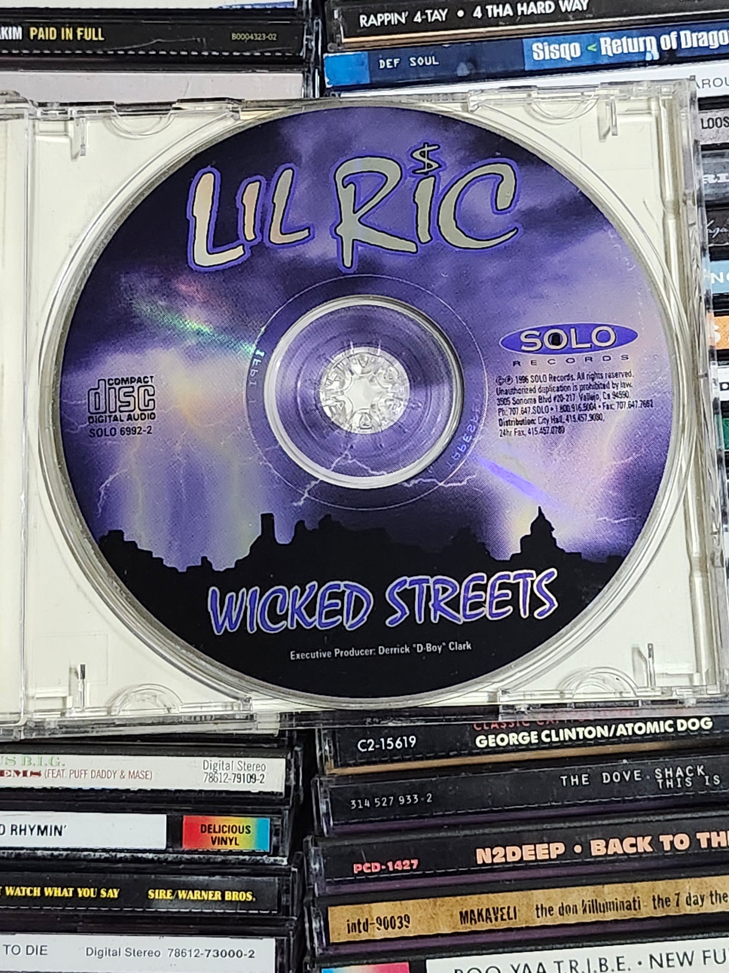 Lil Ric: Wicked Streets CD Rap Rare OOP HTF Norcal Cali Richmond