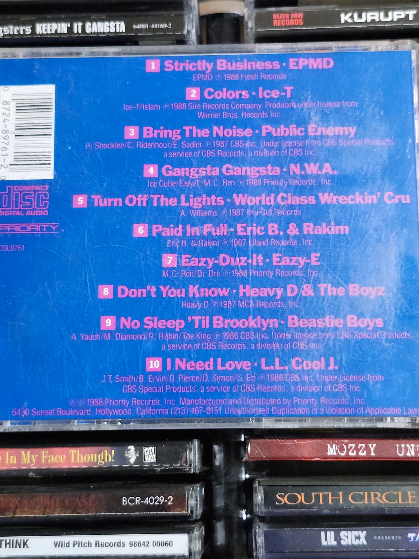 Kool Rap CD Eazy-E Rakim Beastie Boys EPMD NWA Ice-T Ll Cool J Public Enemy
