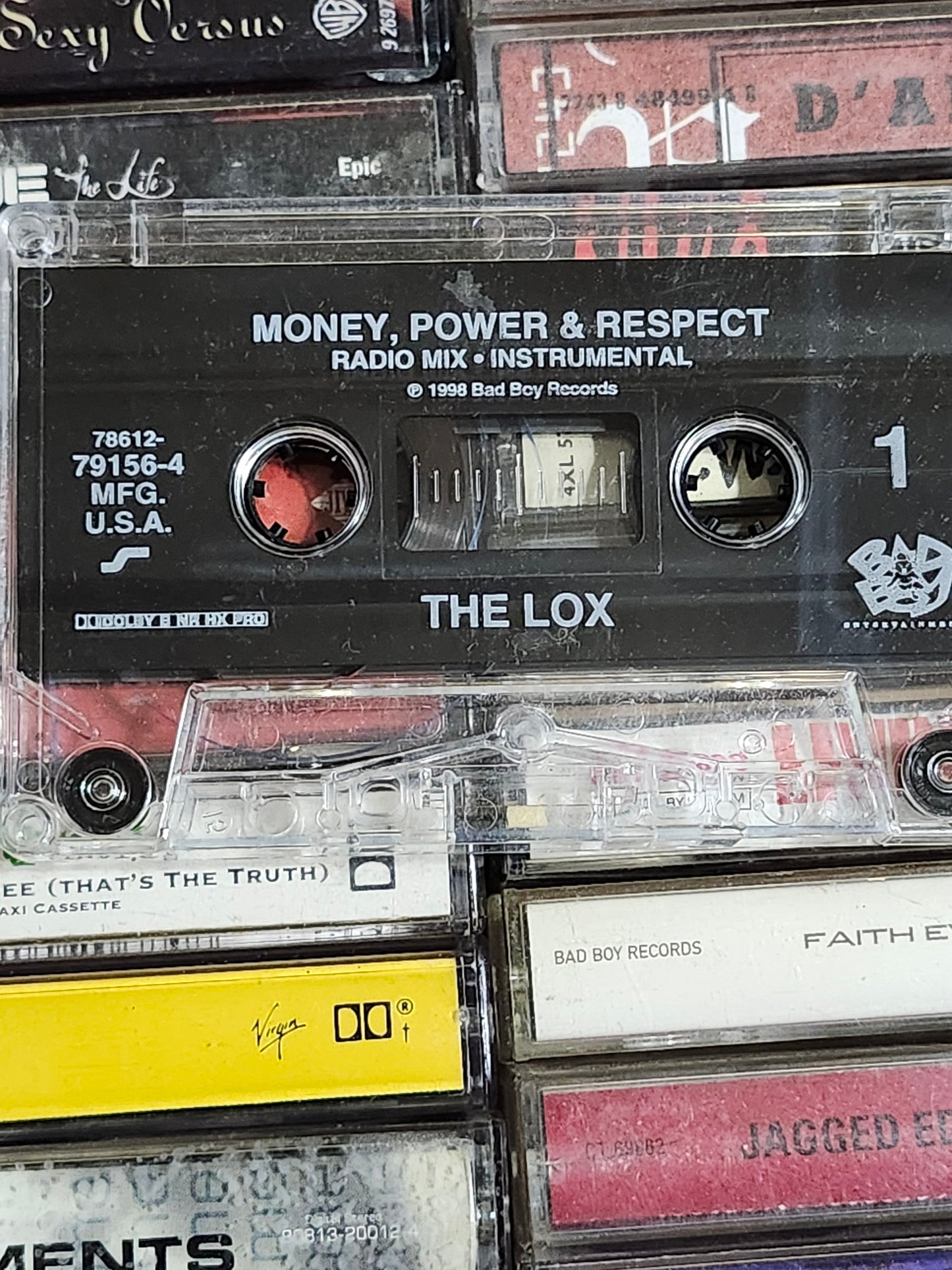 The Lox - Money, Power & Respect Single Bad Boy Records Cassette Radio Mix