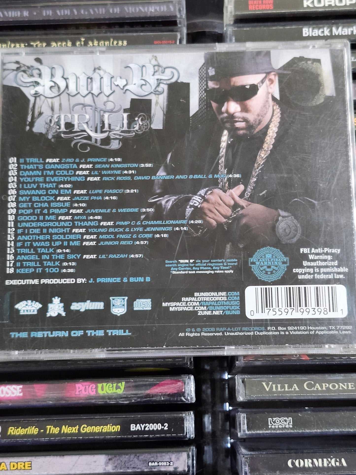 Bun B - Trill CD Lil Wayne Juvenile