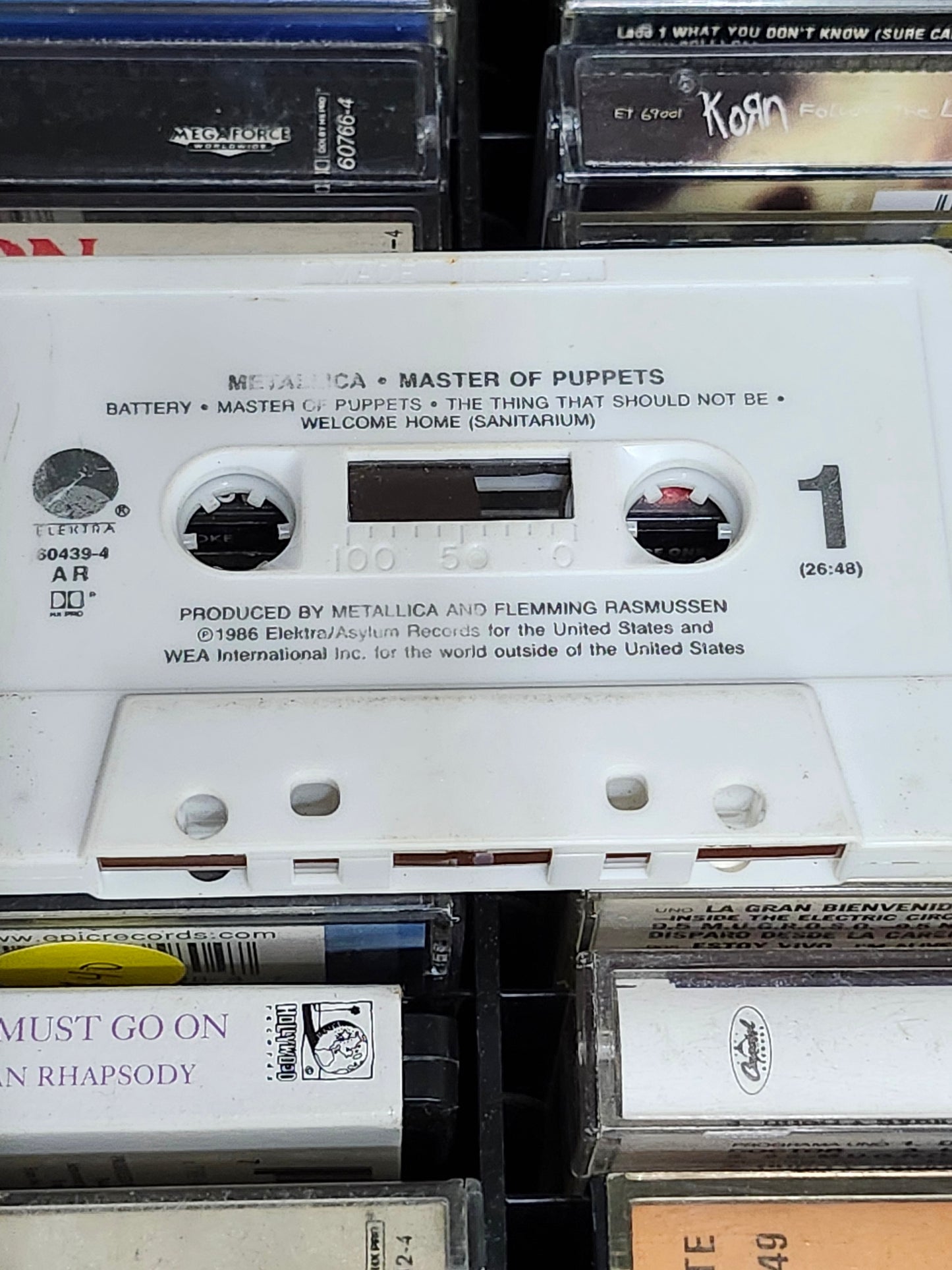 Metallica Master of Puppets Cassette