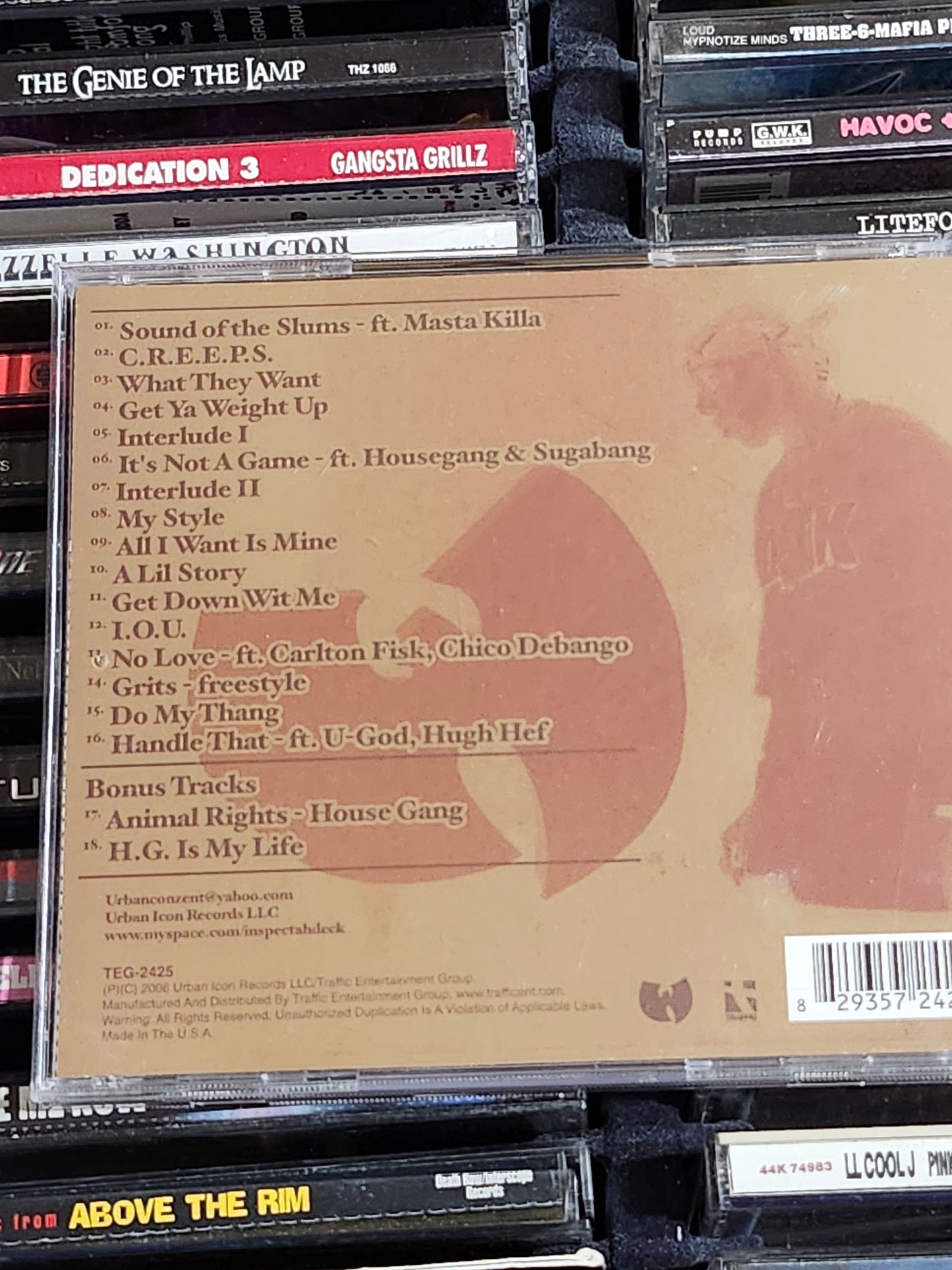 Inspectah Deck -Resident Patient CD Wu-Tang Rare HTF OOP