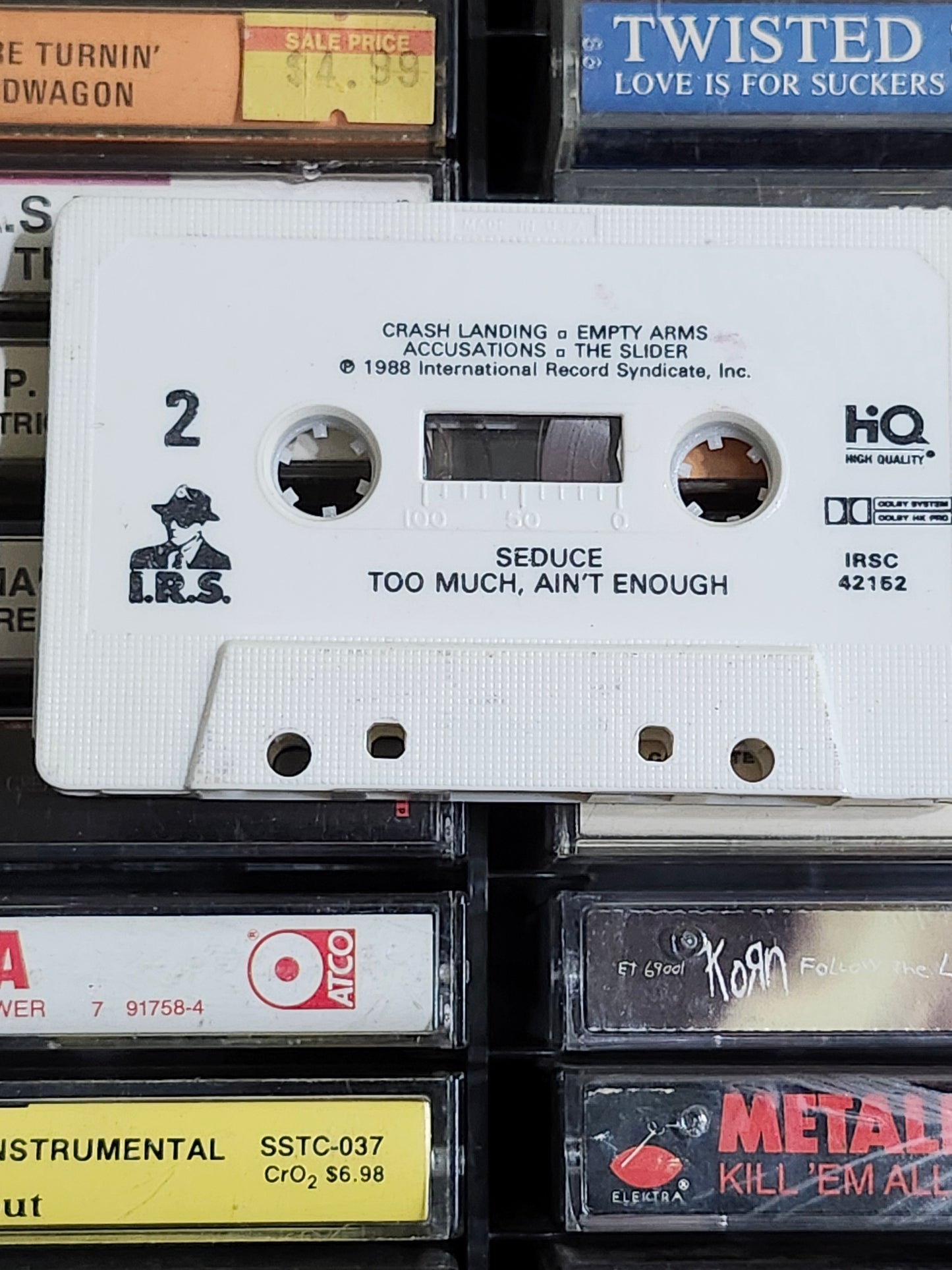 Seduce Too Much Ain't Enough US Cassette IRS Metal 42152 DETROIT Metal 1988
