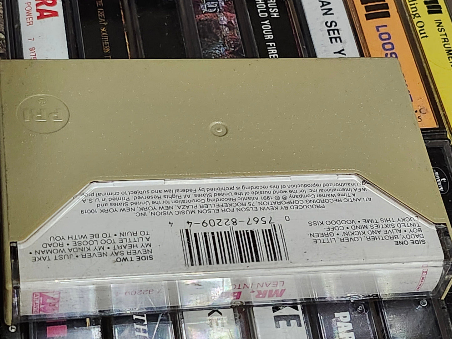Mr. Big Lean into It Cassette Tape Billy Sheehan