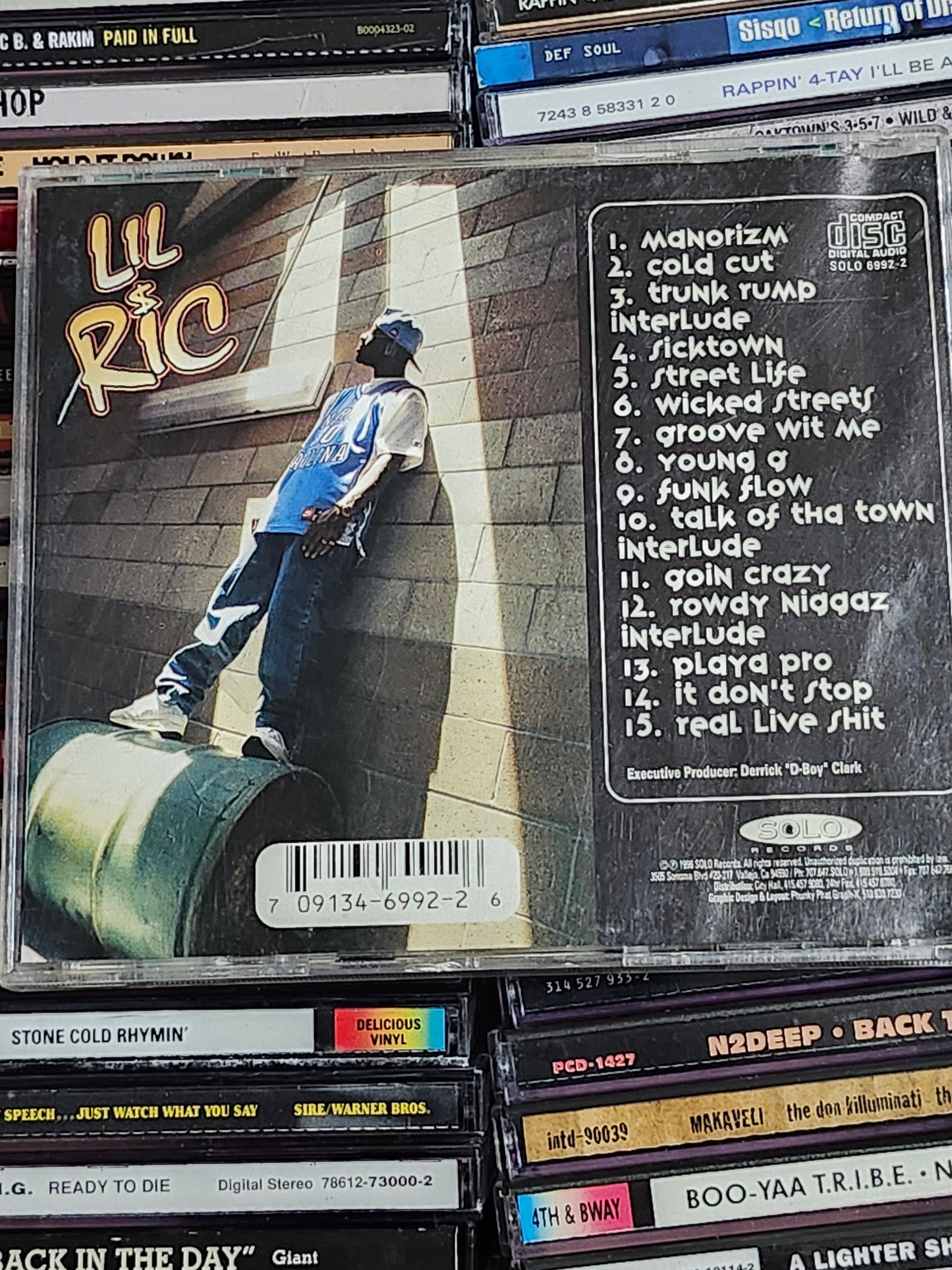 Lil Ric: Wicked Streets CD Rap Rare OOP HTF Norcal Cali Richmond