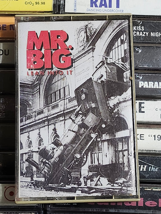 Mr. Big Lean into It Cassette Tape Billy Sheehan