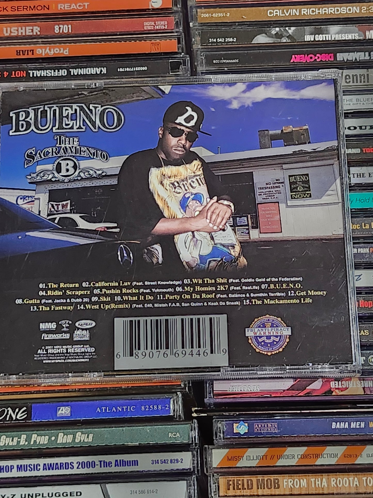 Bueno The Sacramento B CD Jacka E-40 Mista FAB Yukmouth San Quinn Keak Rare HTF