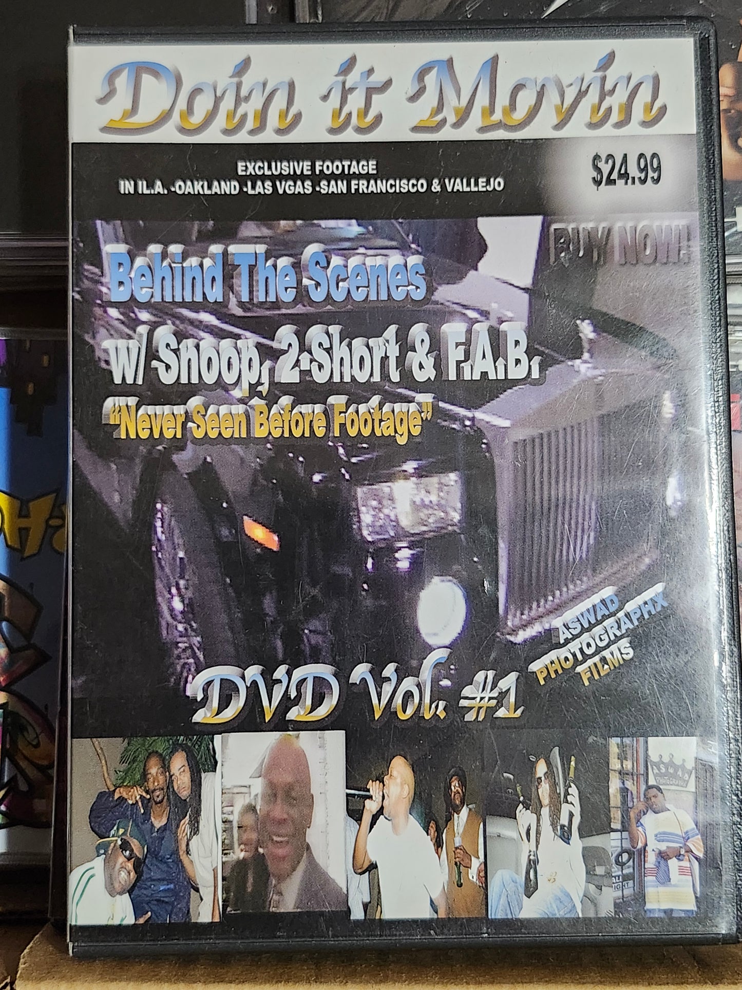 Doin' It Movin' DVD Too Short Snoop Dogg  Mistah FAB Rare HTF OOP