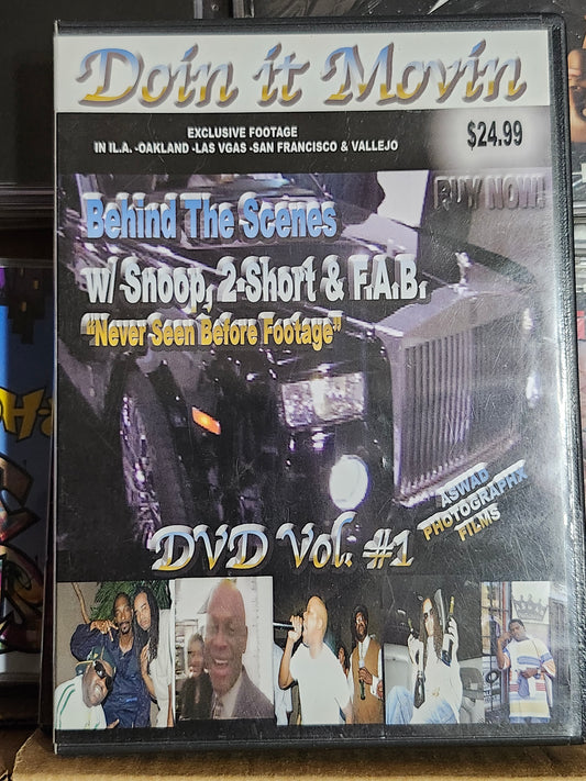 Doin' It Movin' DVD Too Short Snoop Dogg  Mistah FAB Rare HTF OOP