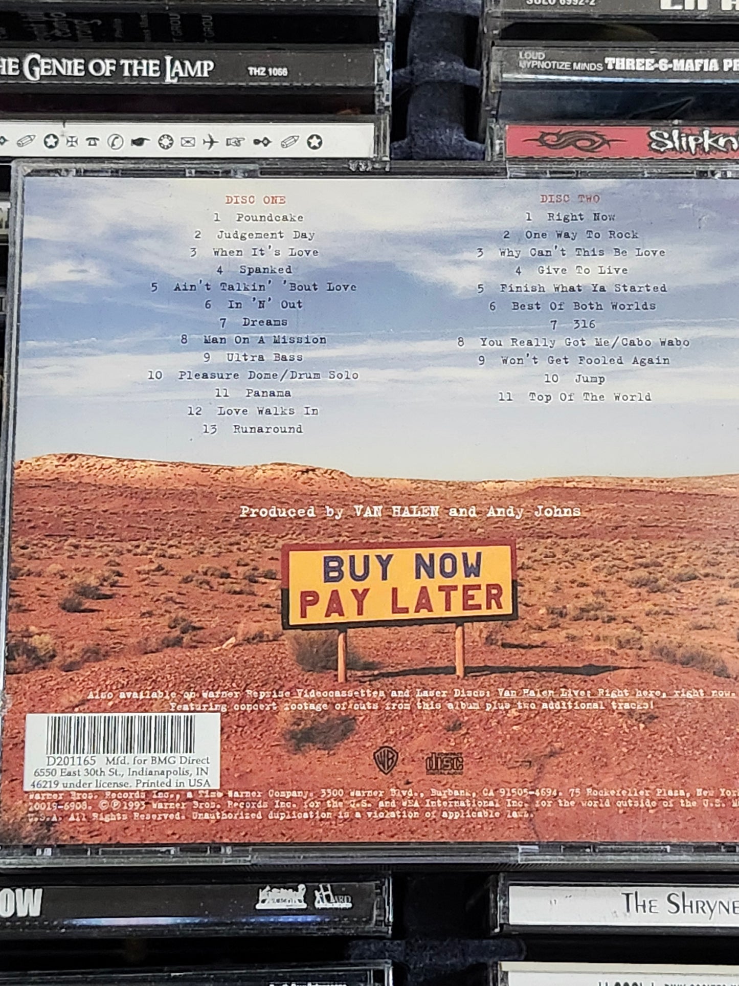 Van Halen - Live: Right Here, Right Now. CD 2-Disc Set