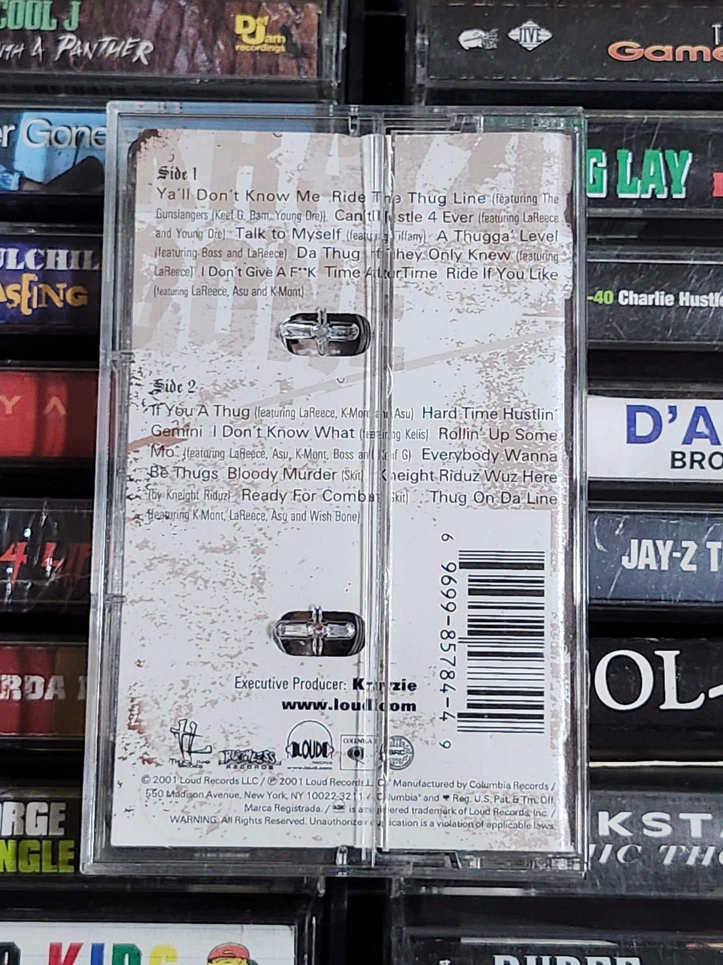 Krayzie Bone Thug On Da Line Cassette Rare HTF OOP
