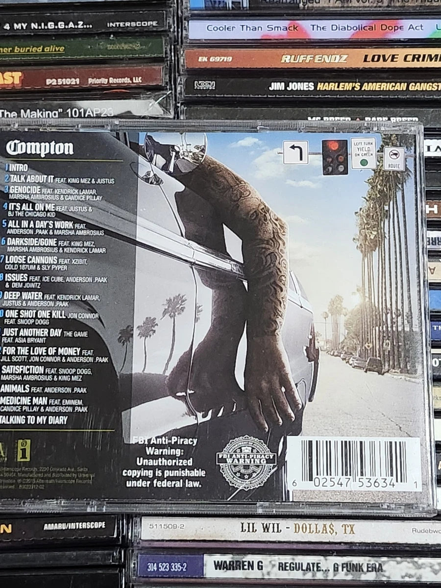 Dr Dre Compton Soundtrack CD Kendrick Lamar Anderson Paak Eminem