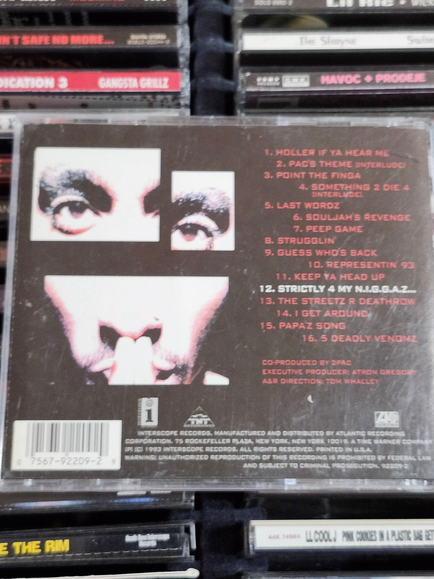 2pac Strictly 4 My N.I.G.G.A.Z. CD