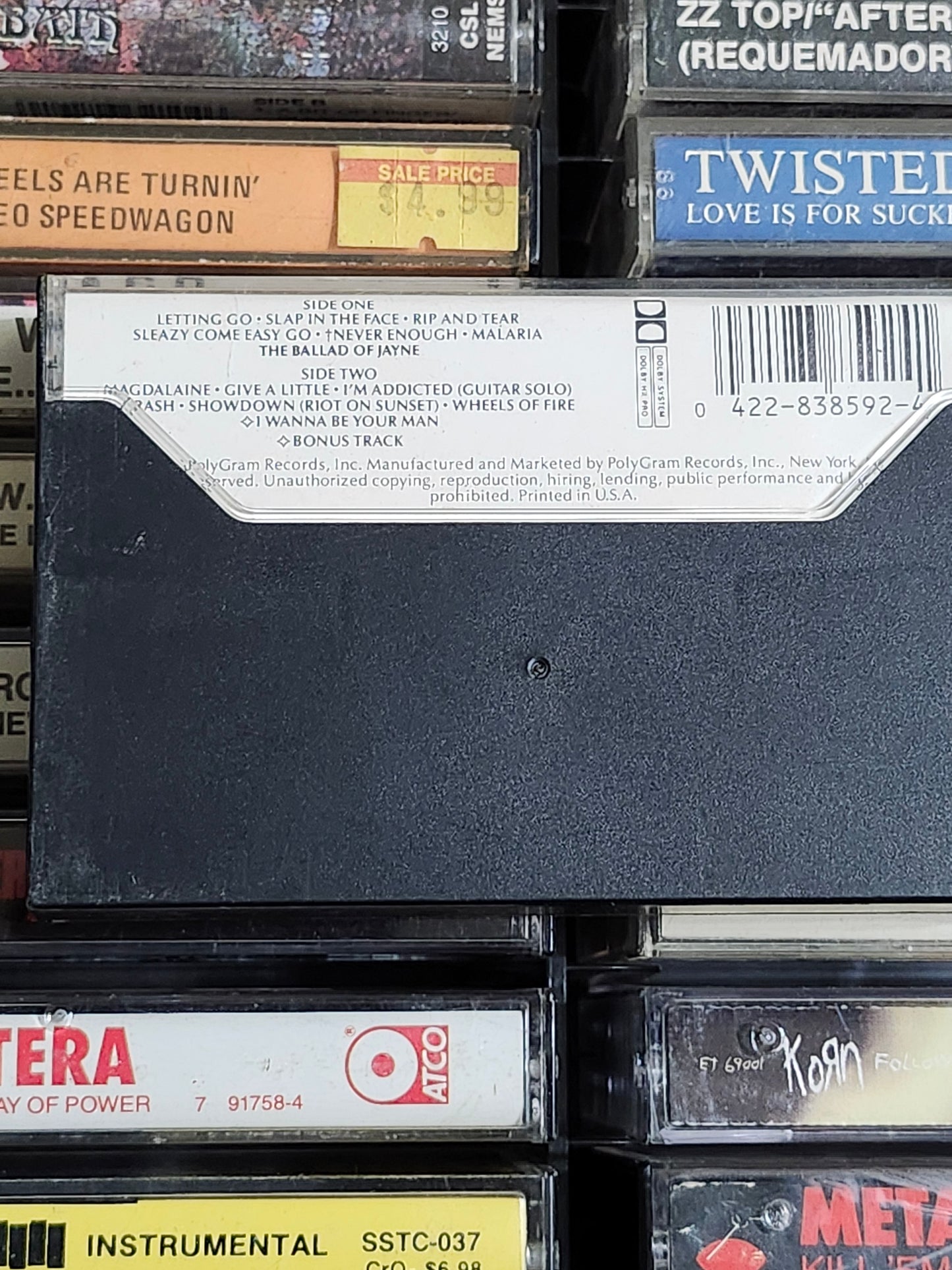 LA Guns - Cocked & Loaded Cassette Tape L.A.