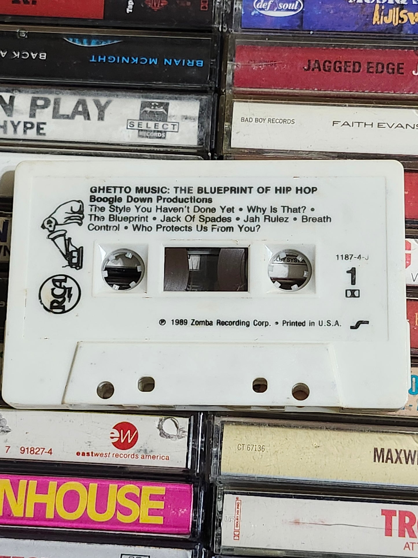 Boogie Down Productions Ghetto Music: The Blueprint of Hip Hop Cassette KRS-One