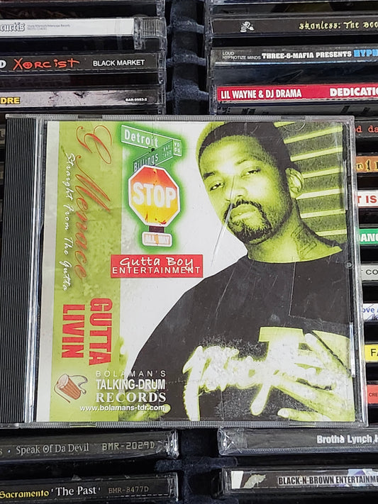 G-Menace ‎– Straight From The Gutta CD Single Cali Rap Norcal Sacramento