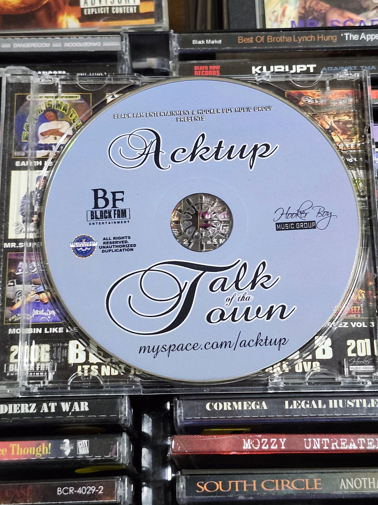 Acktup ‎Talk Of Tha Town CD Bay Area Rap Rare OOP HTF E-40 J Stalin Mistah Fab
