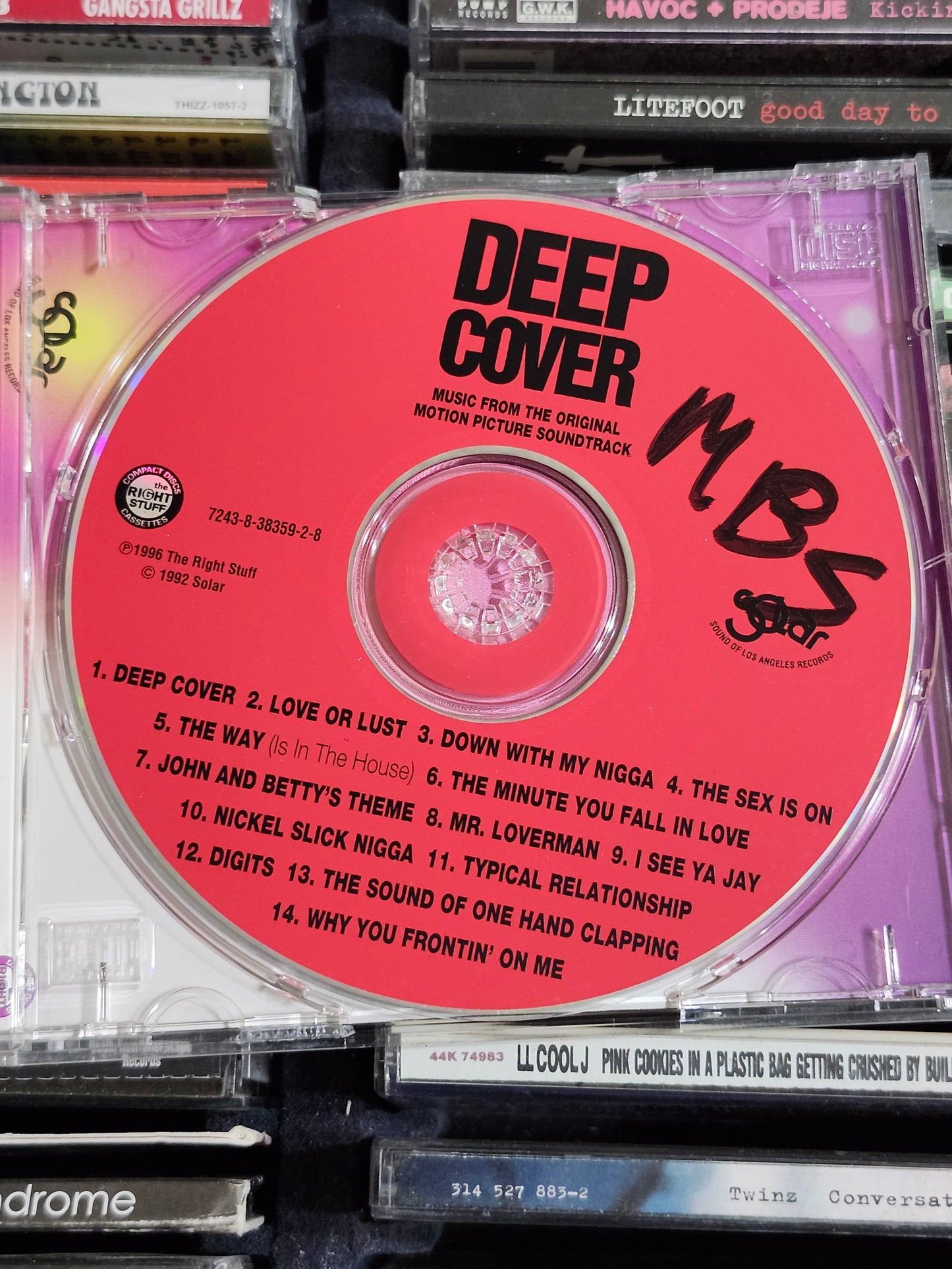 Deep Cover Soundtrack CD Dr Dre Snoop Rare HTF OOP
