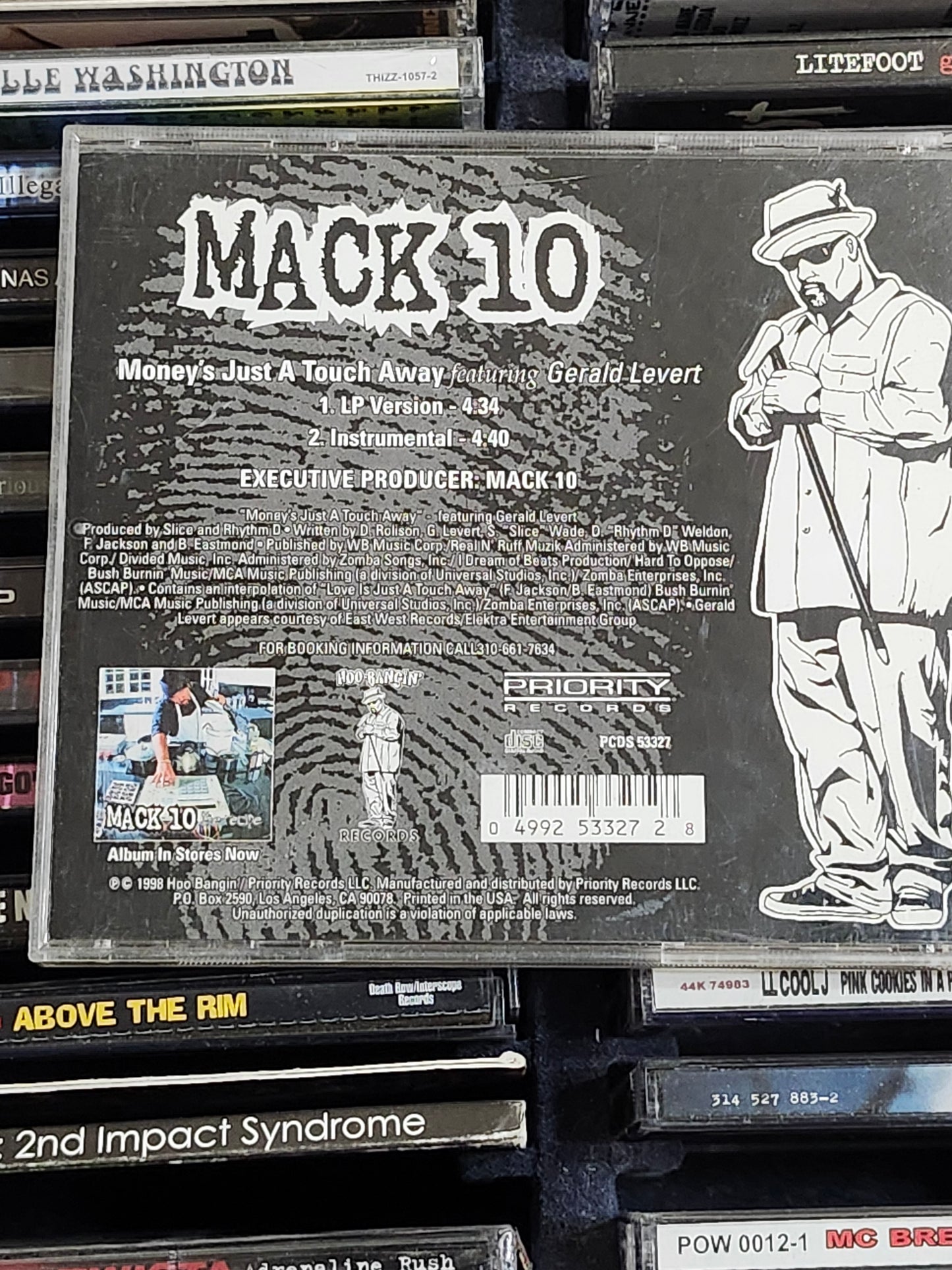 Mack 10 Money's Just a Touch Away CD Single Feat Gerald Levert