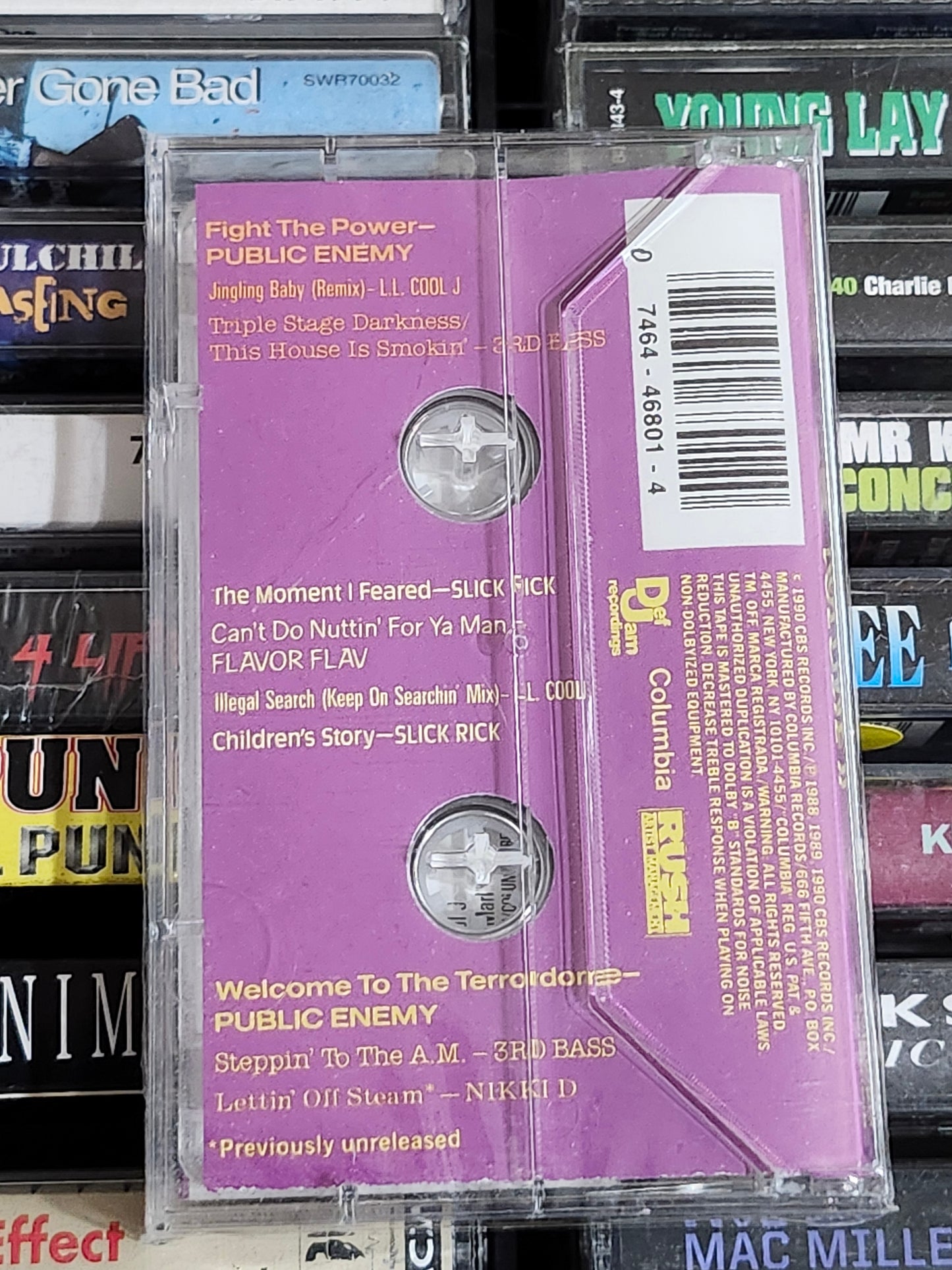 Def Jam Records Classics Volume II Cassette Tape Public Enemy Slick Rick