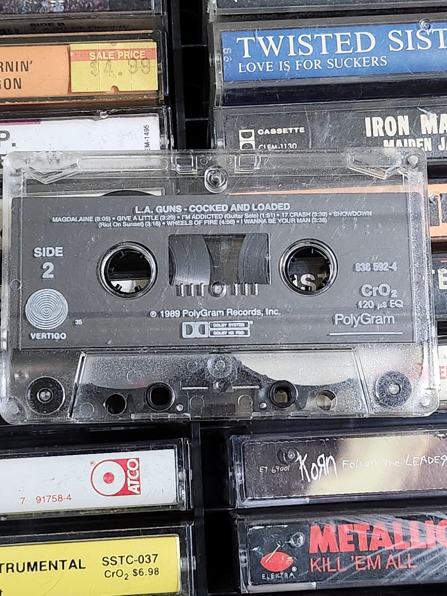 LA Guns - Cocked & Loaded Cassette Tape L.A.
