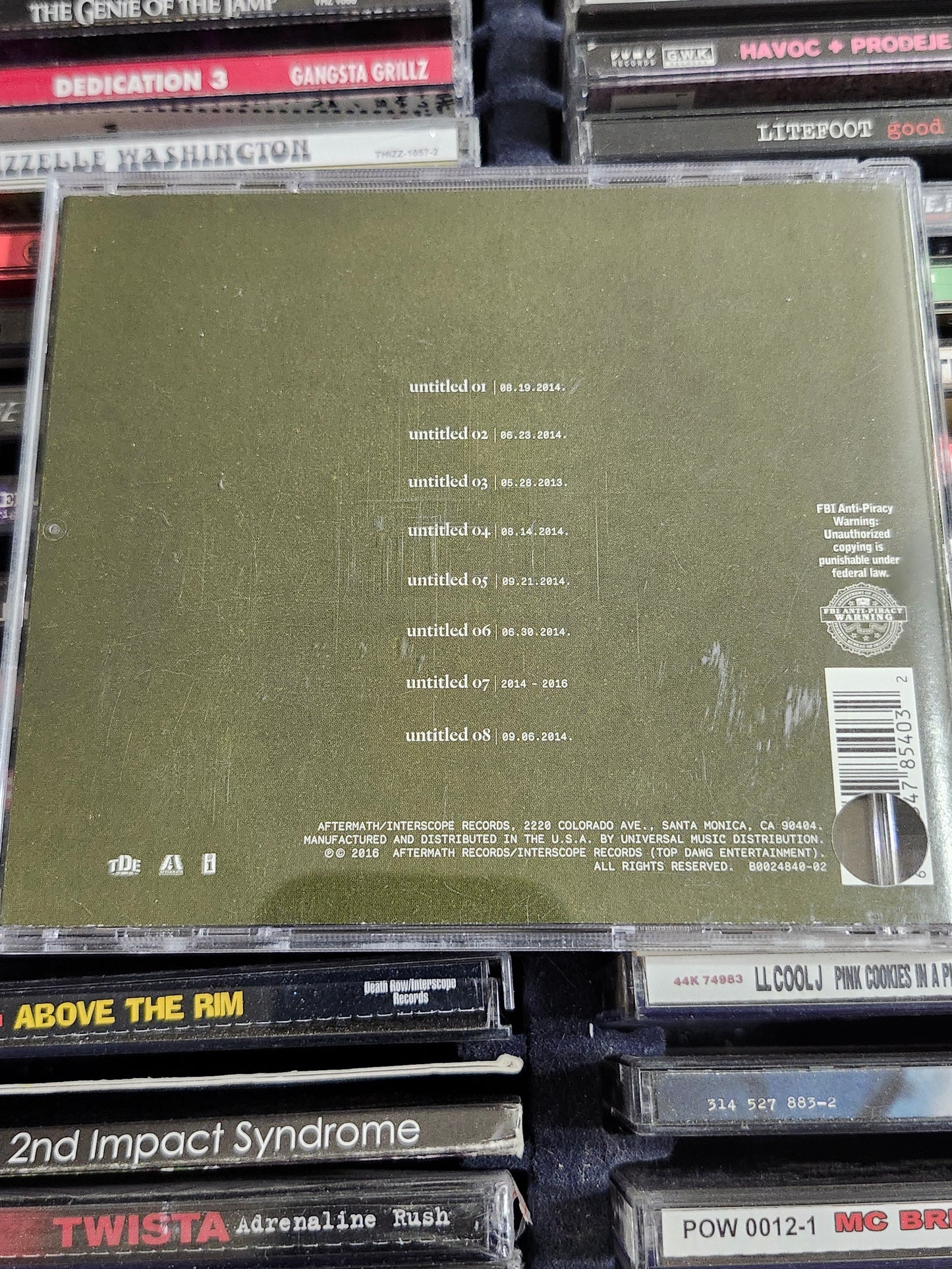 Kendrick Lamar - untitled unmastered CD