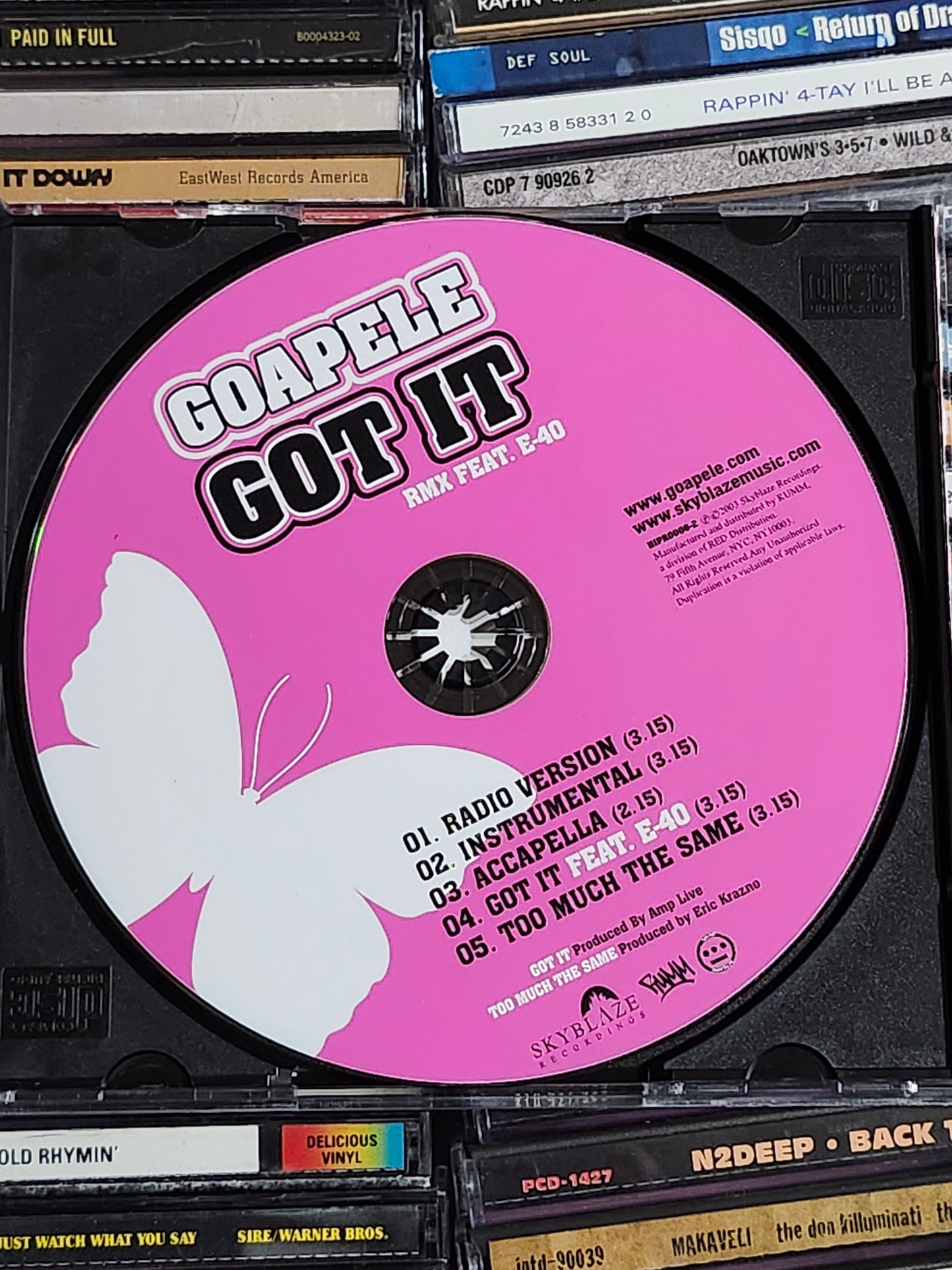 Goapele Got It CD E-40 Single Rare HTF OOP Bay Area