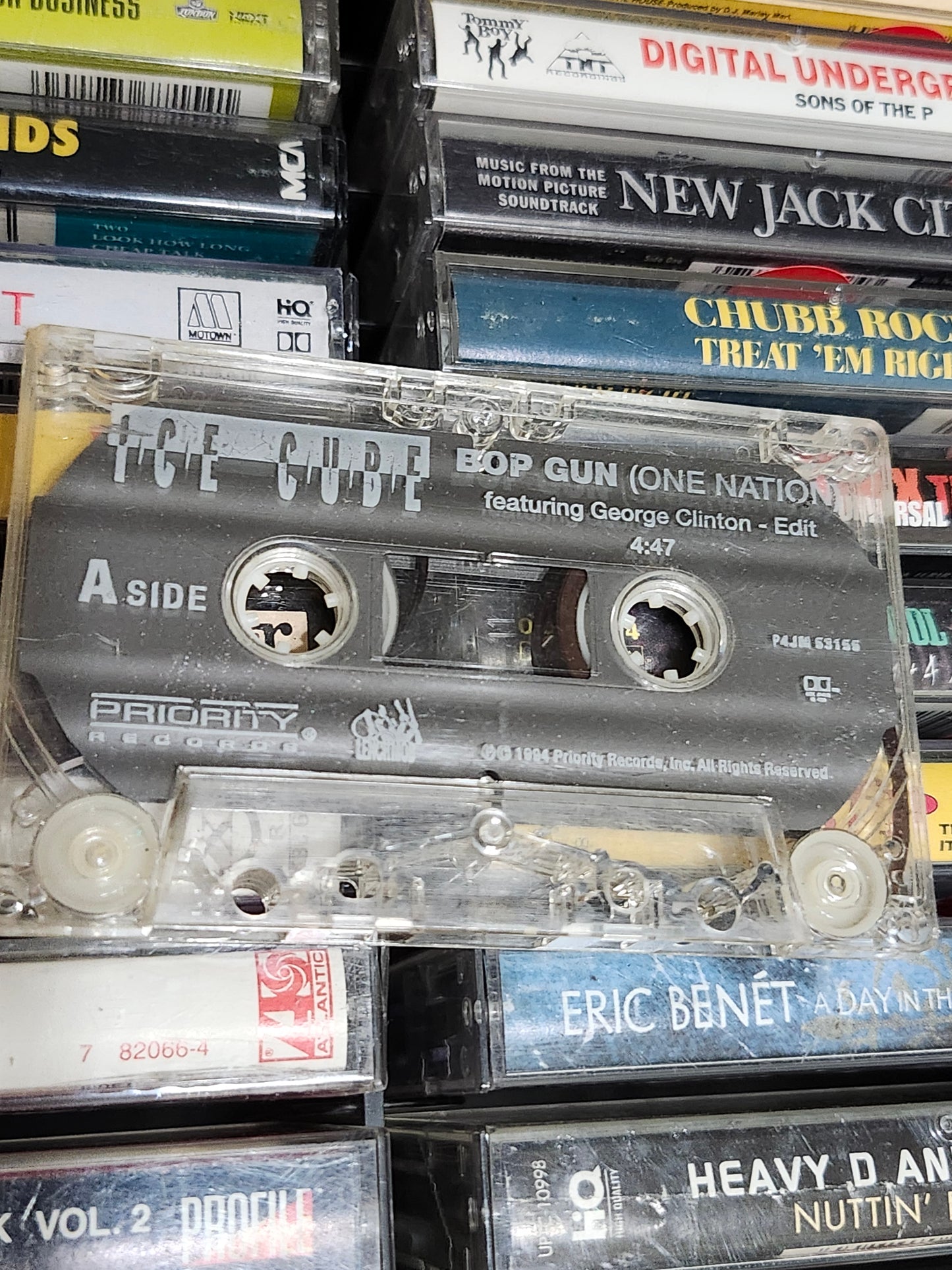 Ice Cube ‎Bop Gun (One Nation) Rap Cassette Single 1994 featuring George Clinton